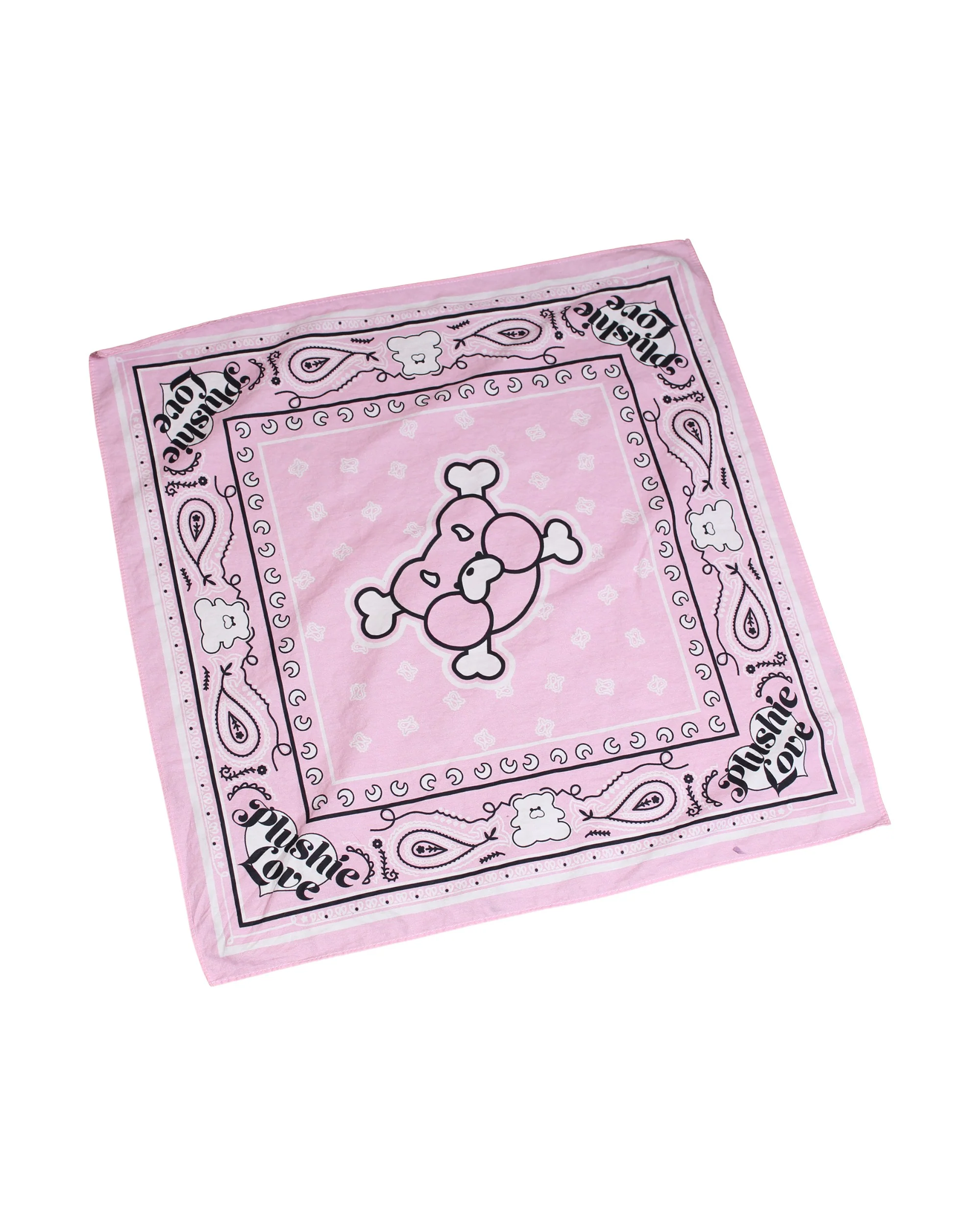 Pink Plushie Love Bandana