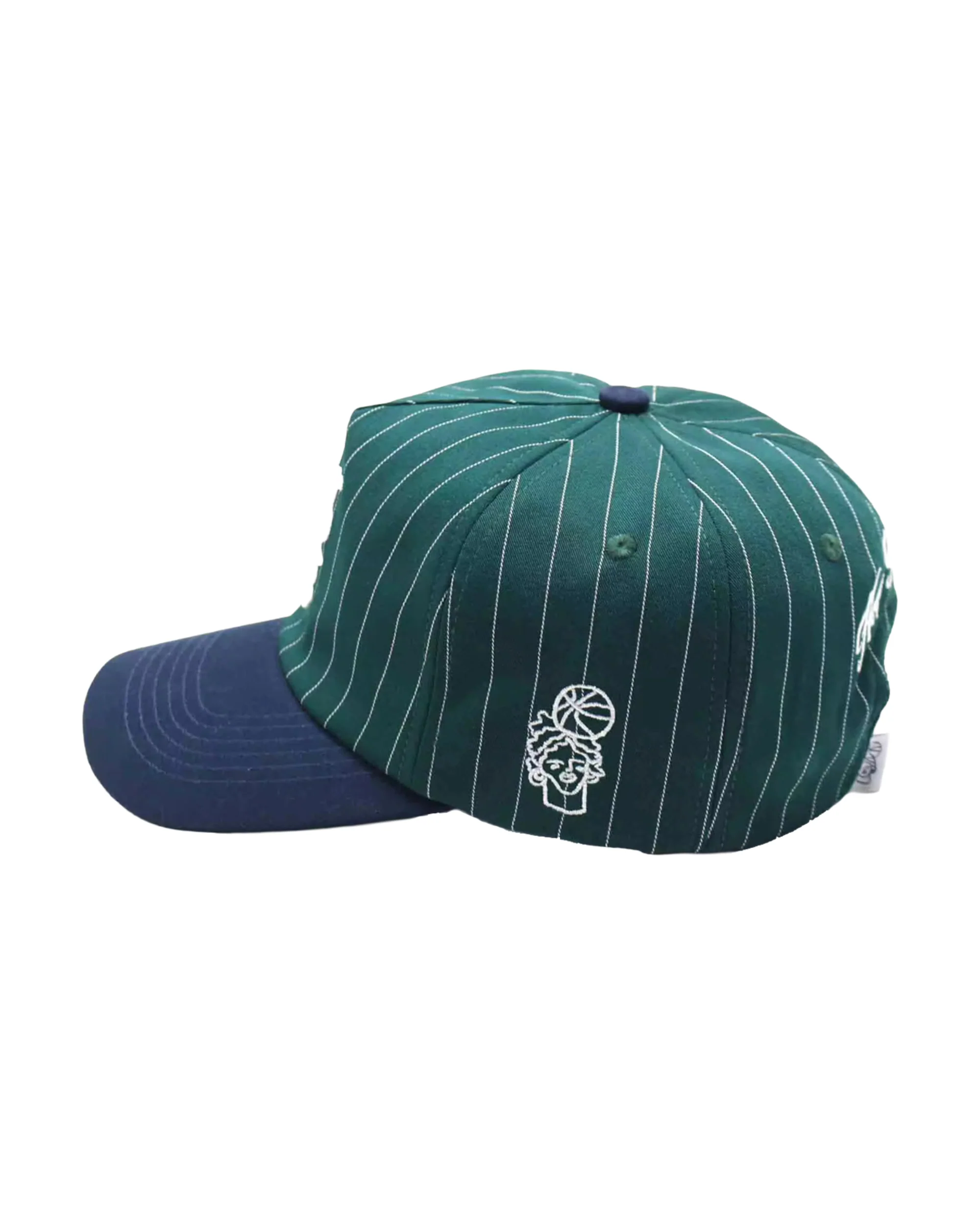 Pinstripe Monogram Strapback - Image 3