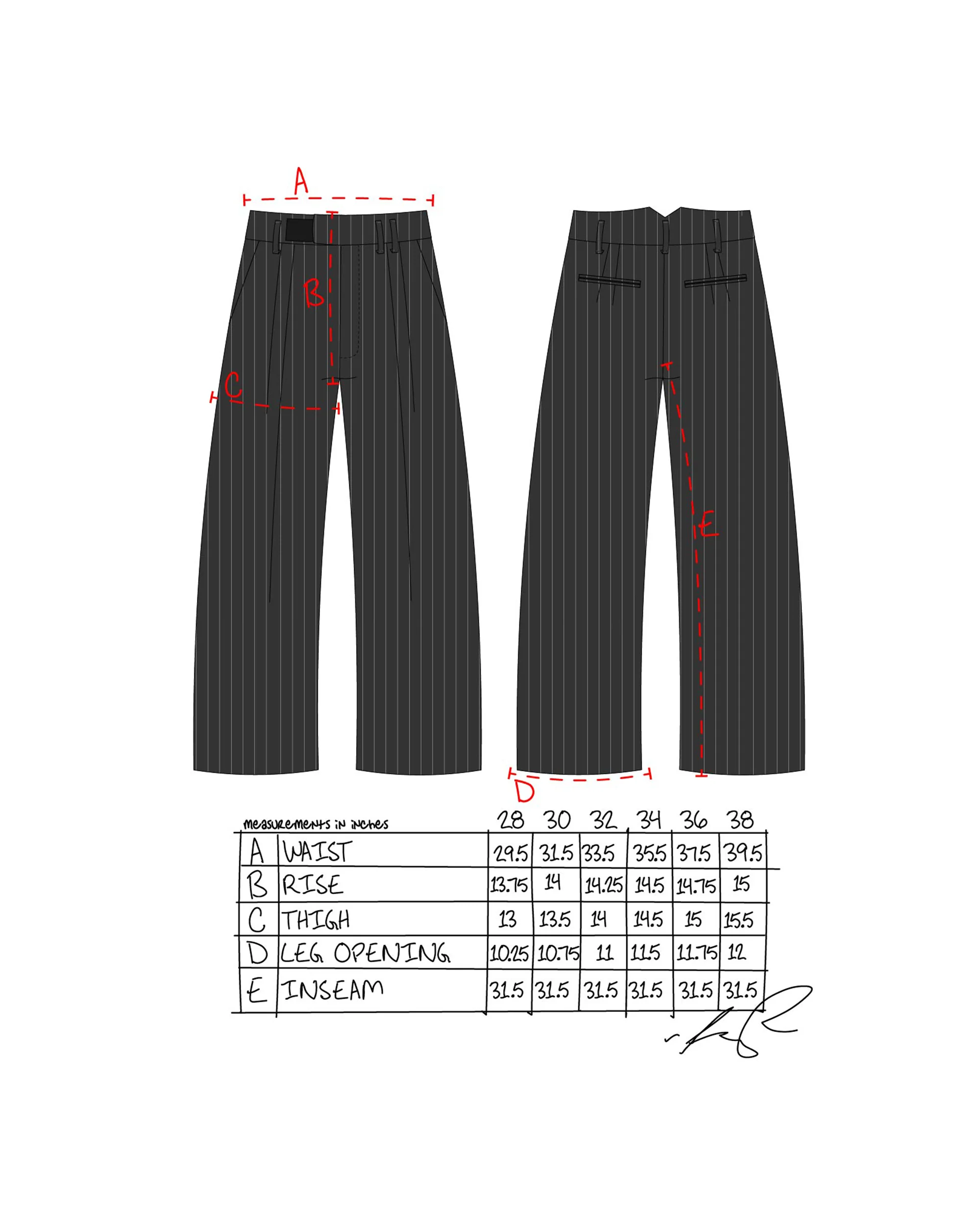 Pinstripe Pants - Image 8
