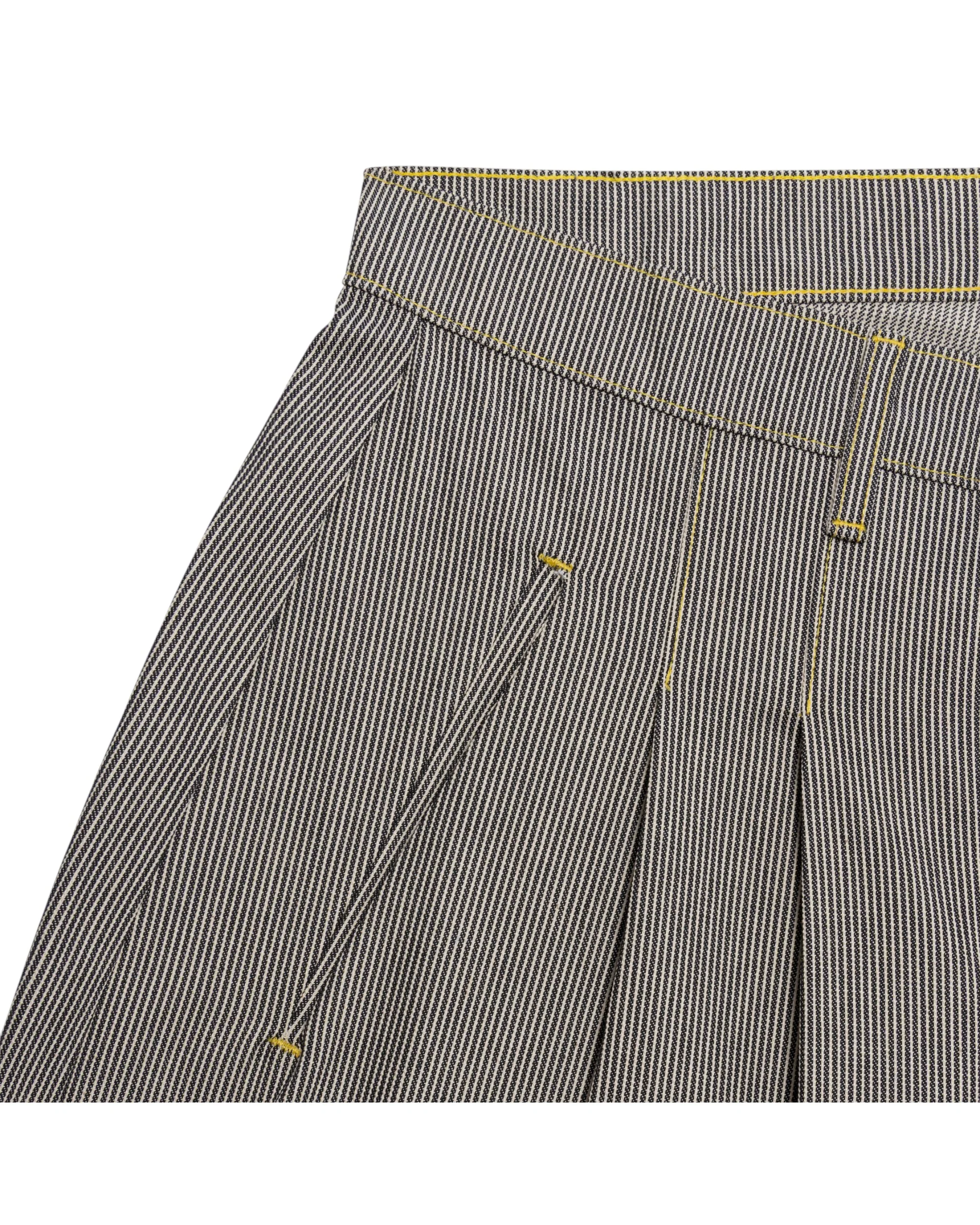 Pinstripe Triptych Japanese Denim - Image 8