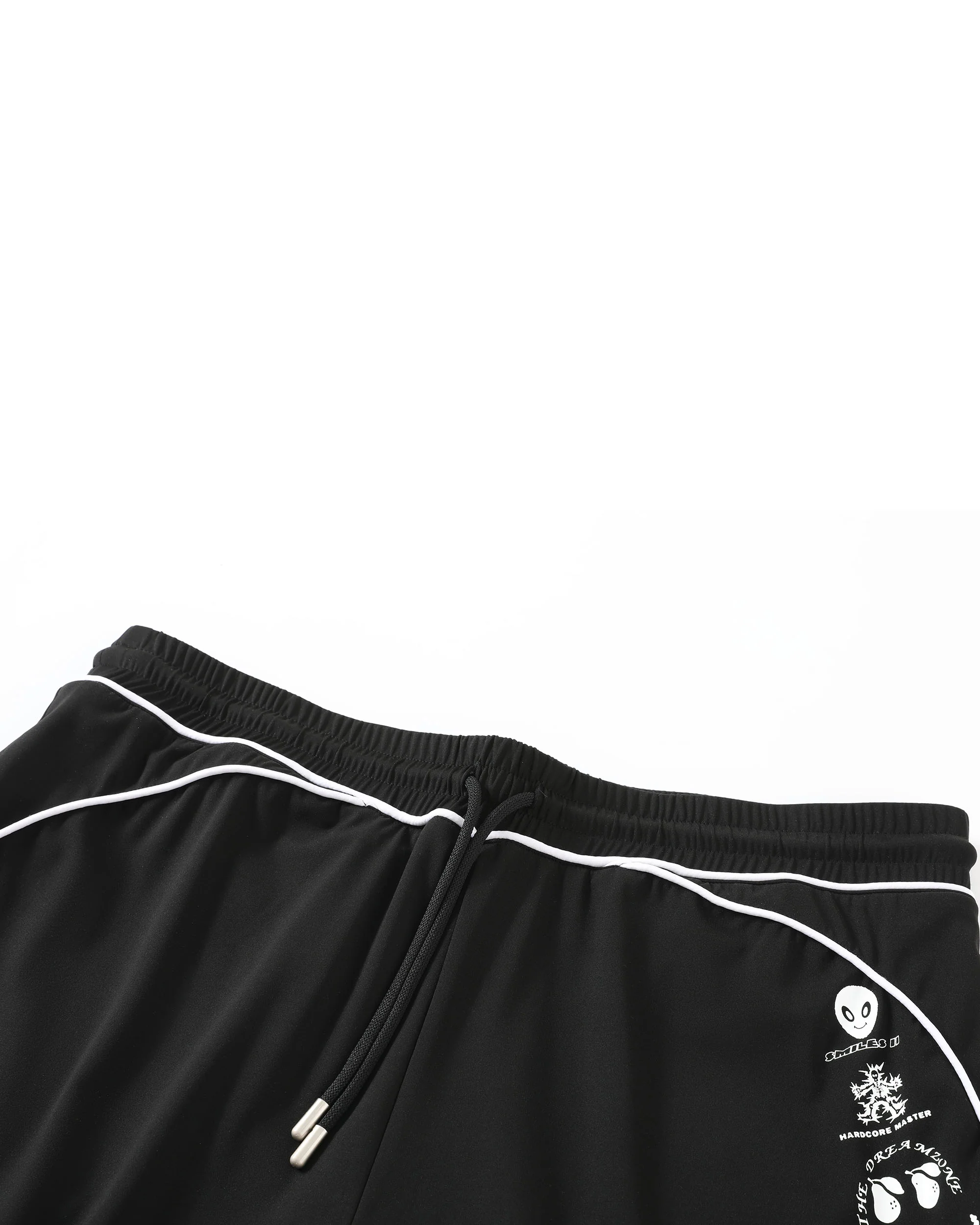 Piped Lux Club Shorts (BLACK) - Image 3