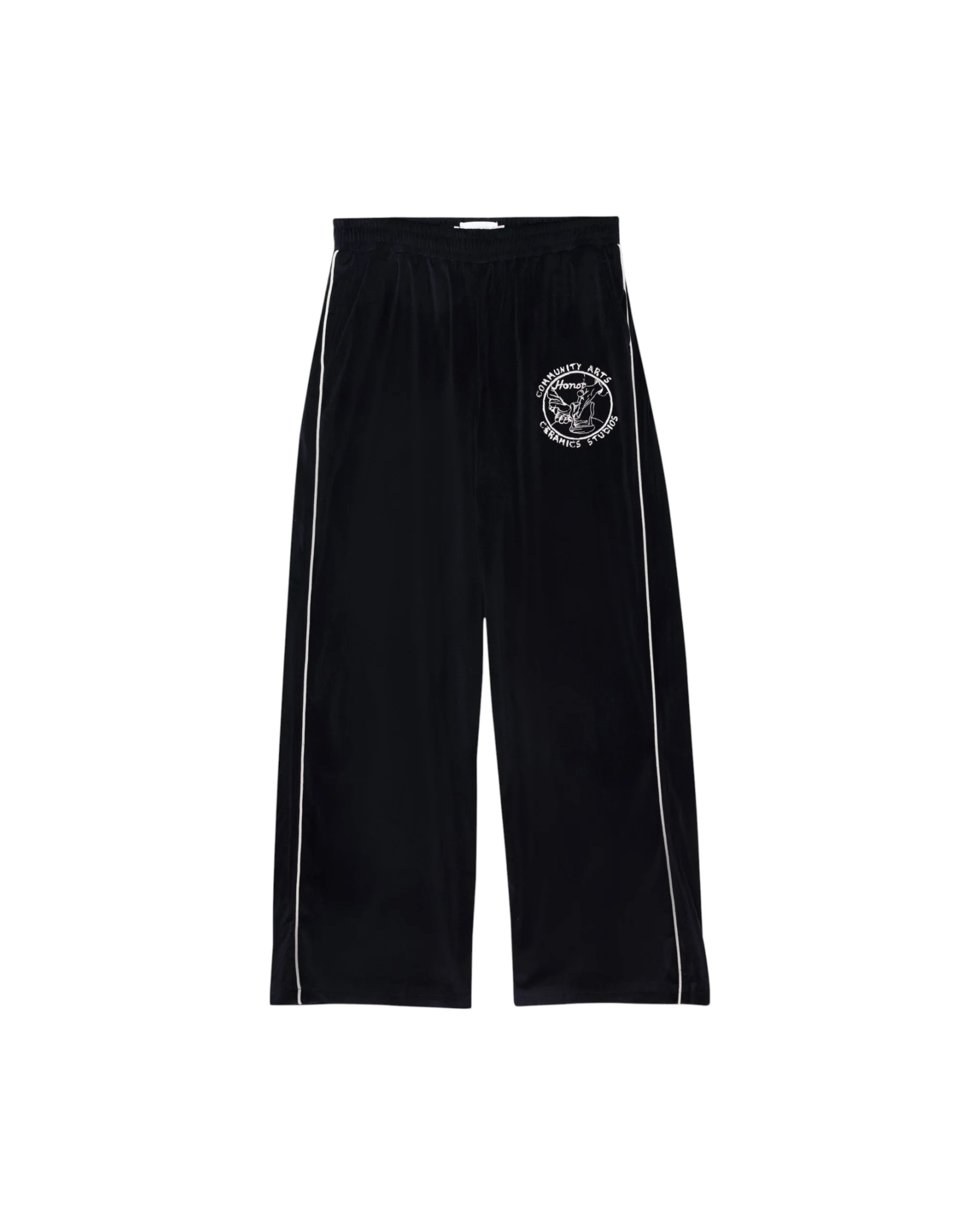 Piping Track Pant - Black