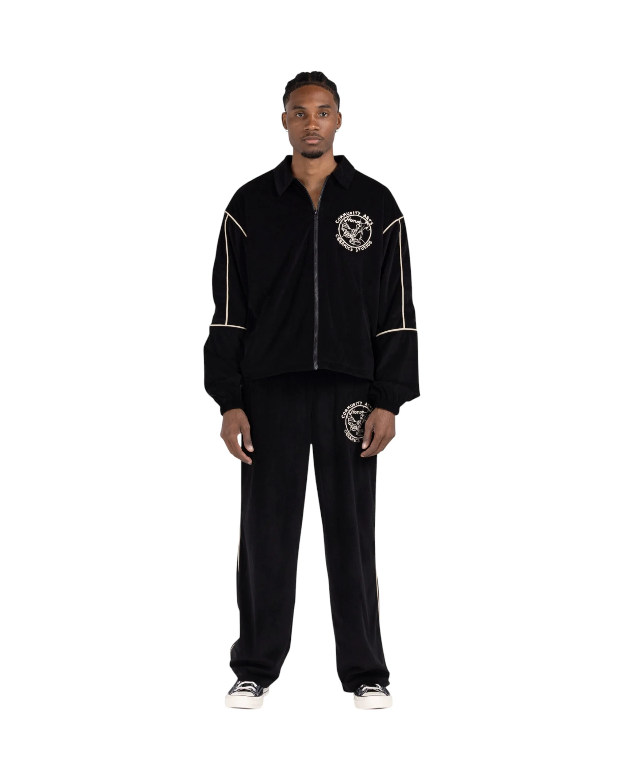 Piping Track Pant - Black - Image 2