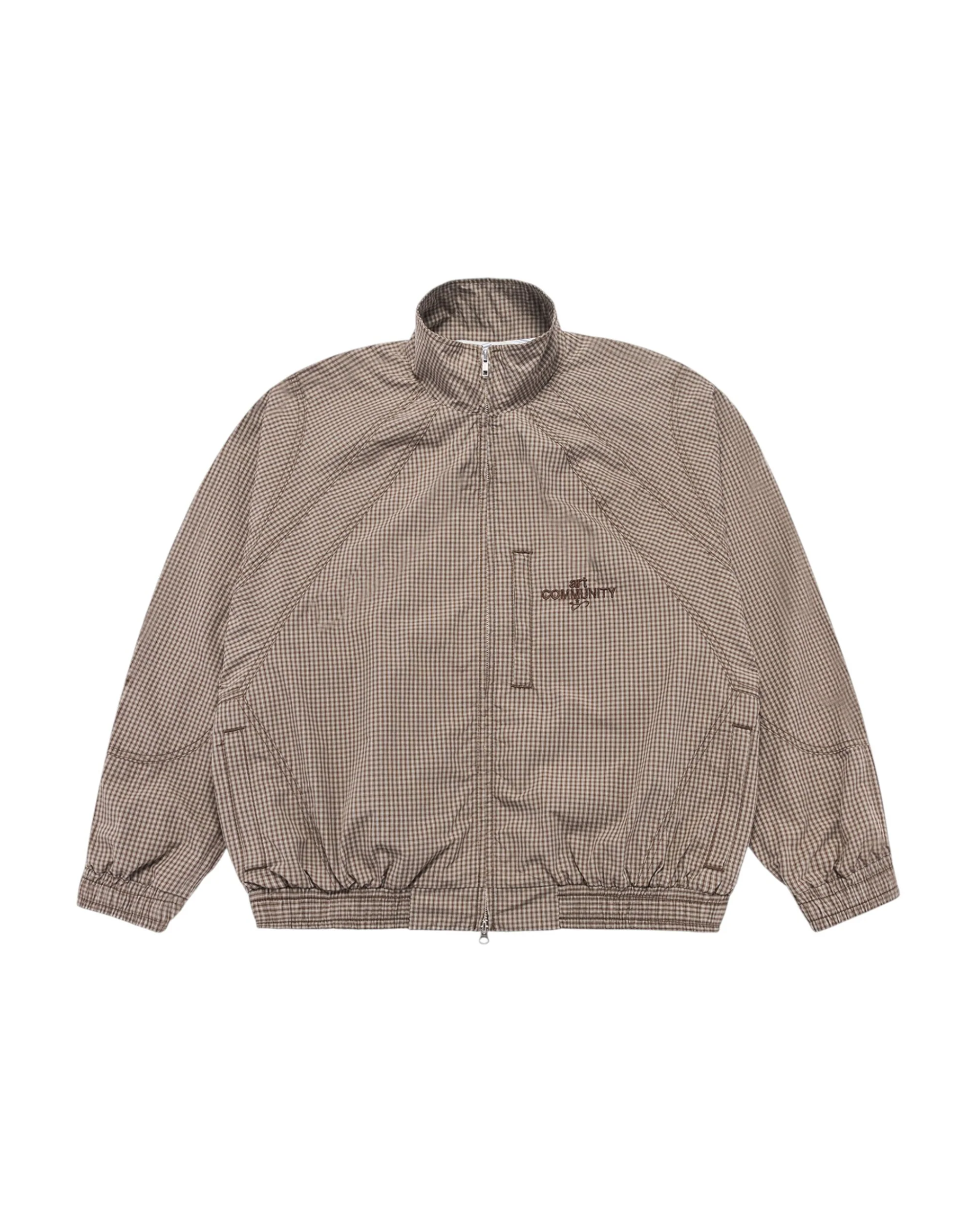 Plaid Double Zip Japanese Track Jacket