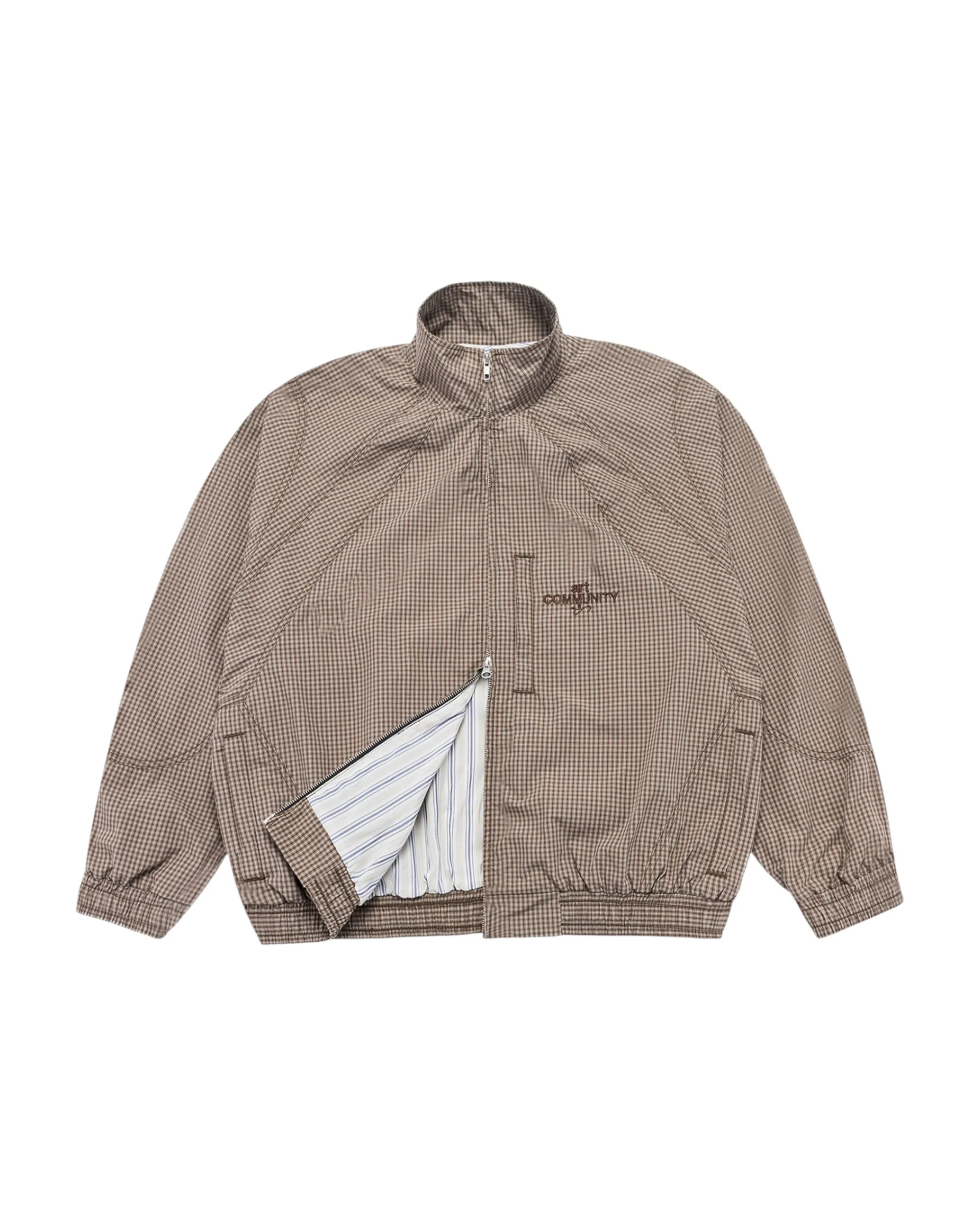 Plaid Double Zip Japanese Track Jacket - Image 3