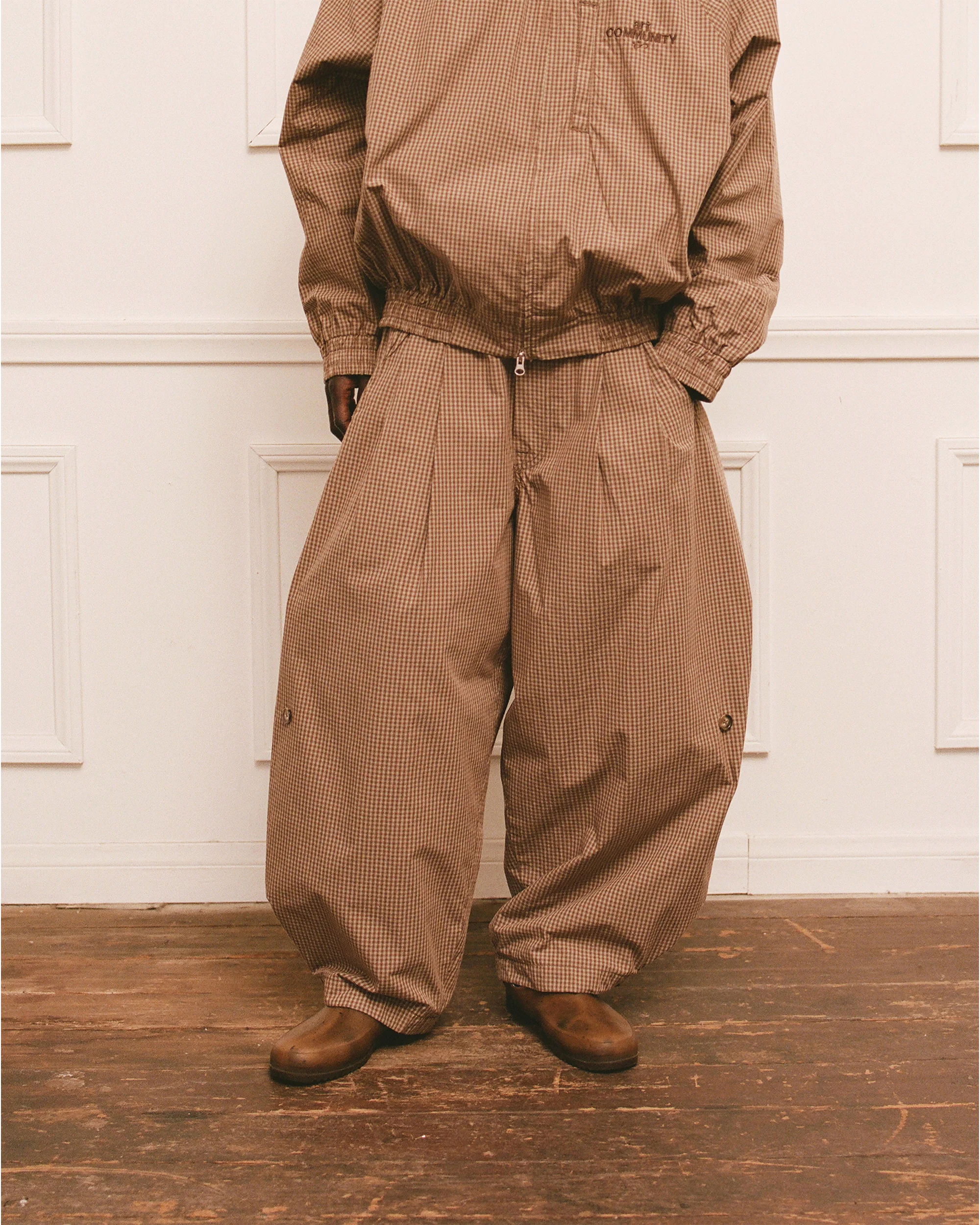 Plaid Japanese Triptych Track Pant - Image 12