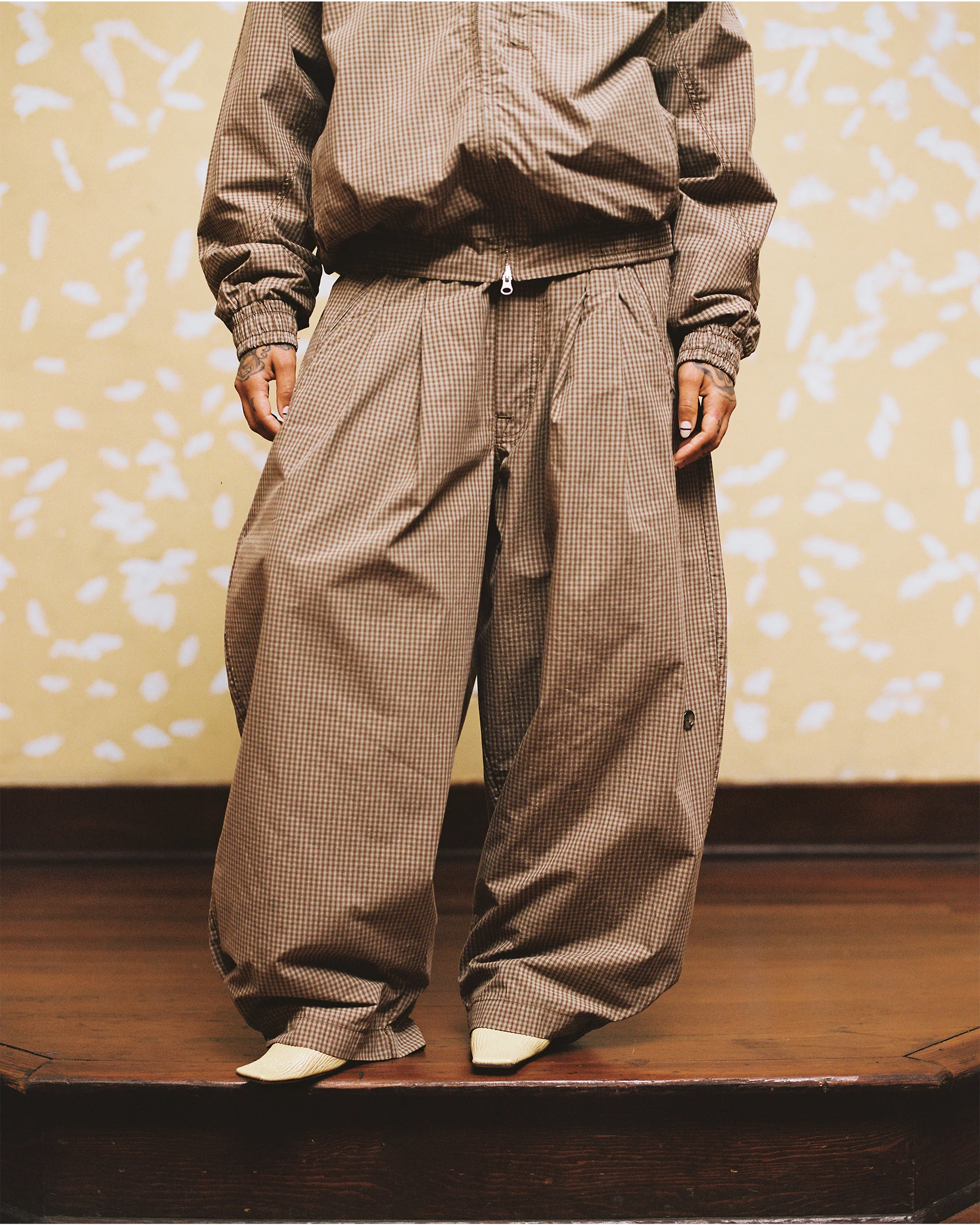 Plaid Japanese Triptych Track Pant - Image 14