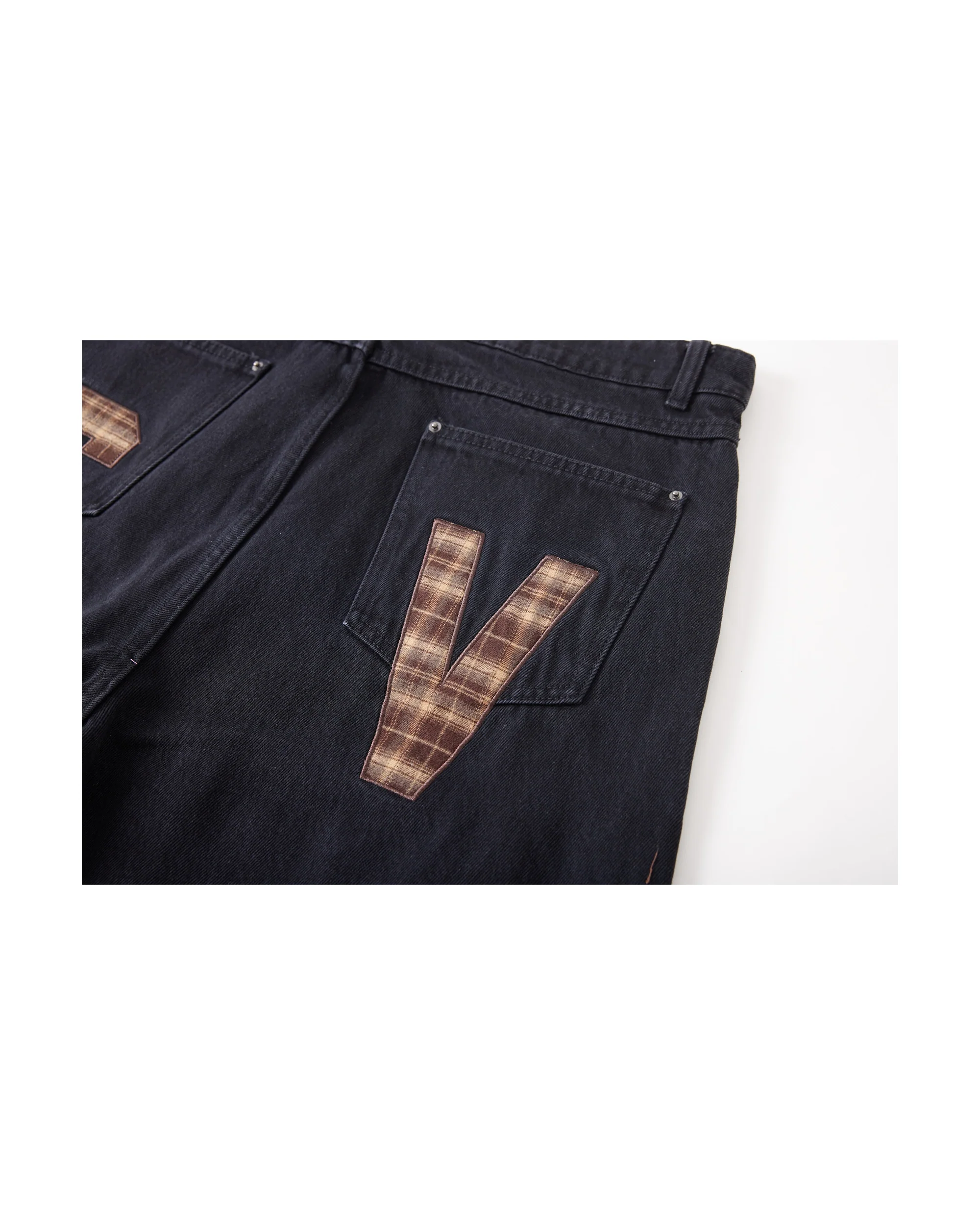 PLAID PATCH DENIM - Image 9