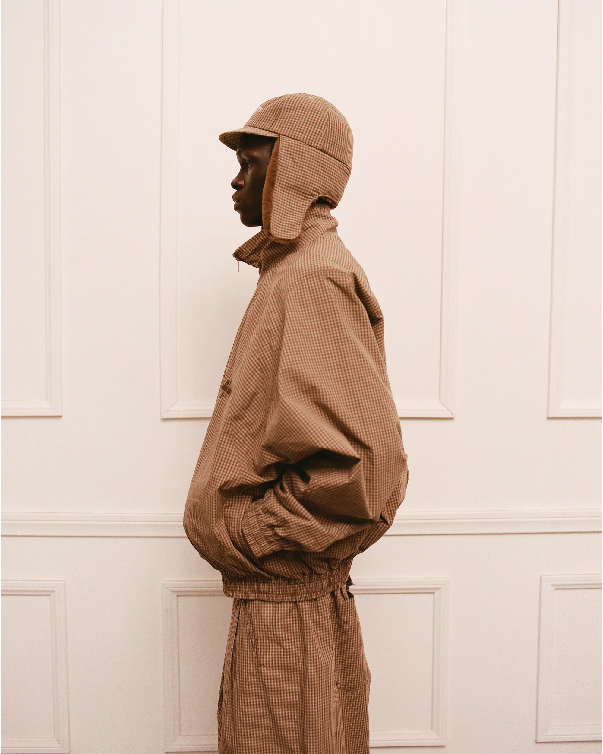 Plaid Pilot Short Brim Cap - Image 11