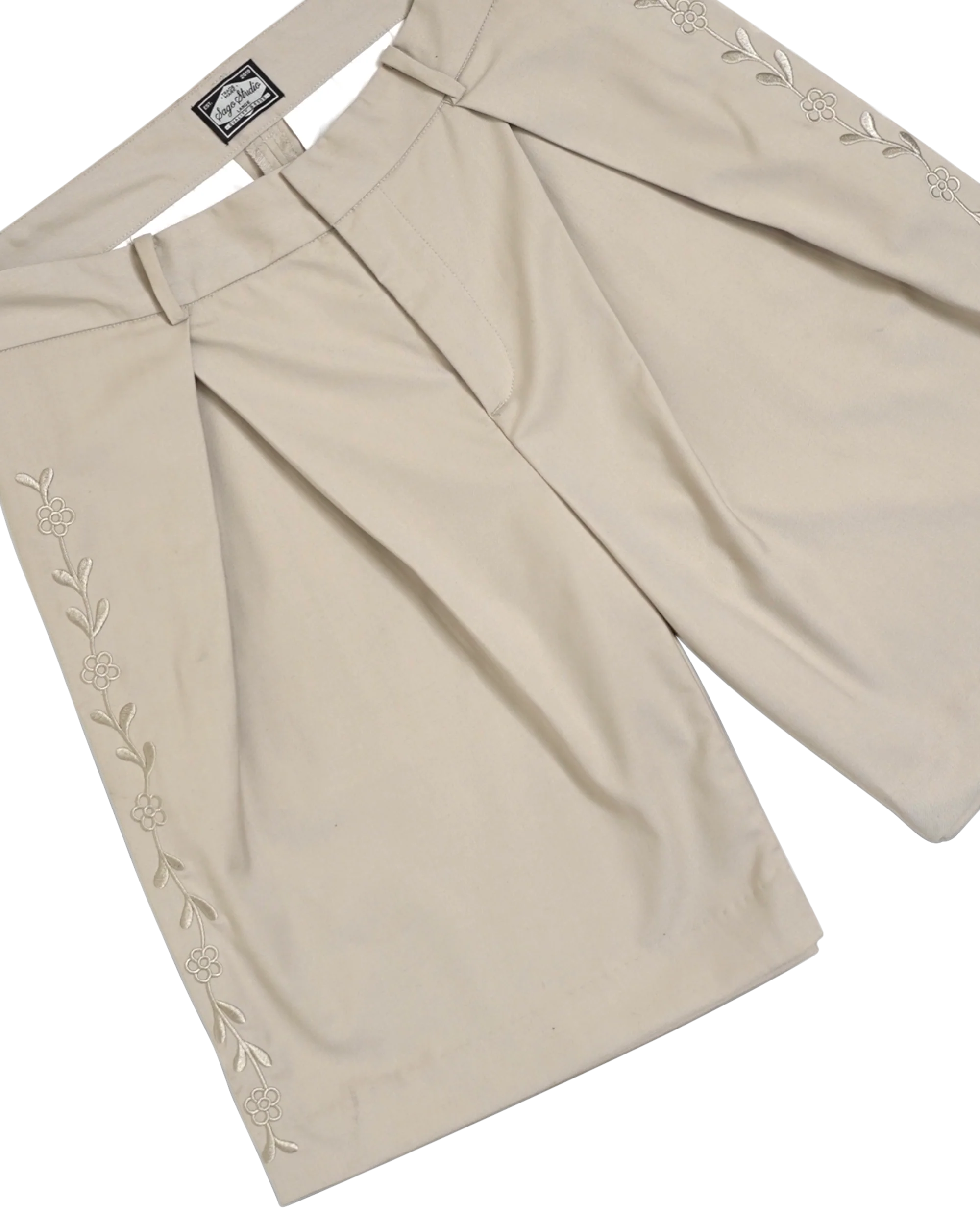 Pleated floral shorts - Image 3