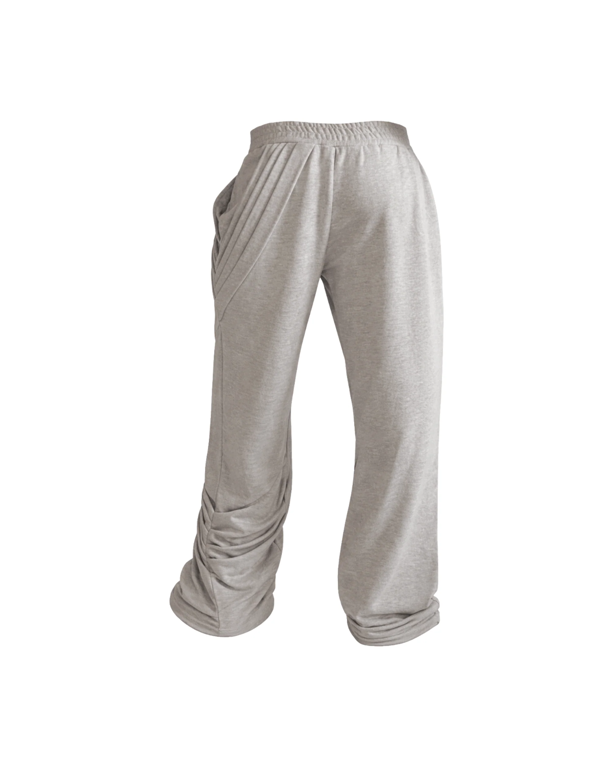 PLEATED GREY SWEAT PANTS - Image 2