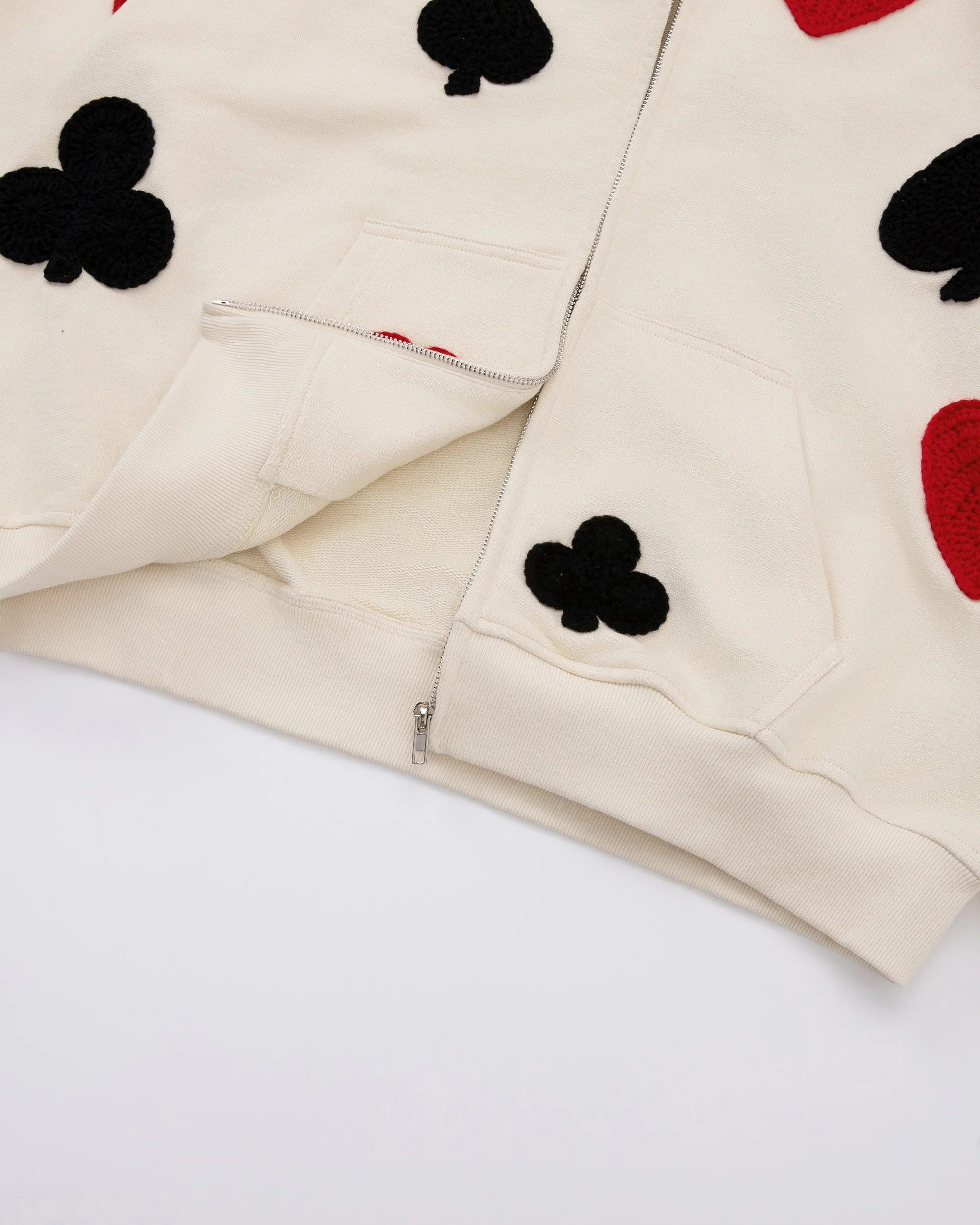 Poker Crochet Patch Sweatshirt - Image 5
