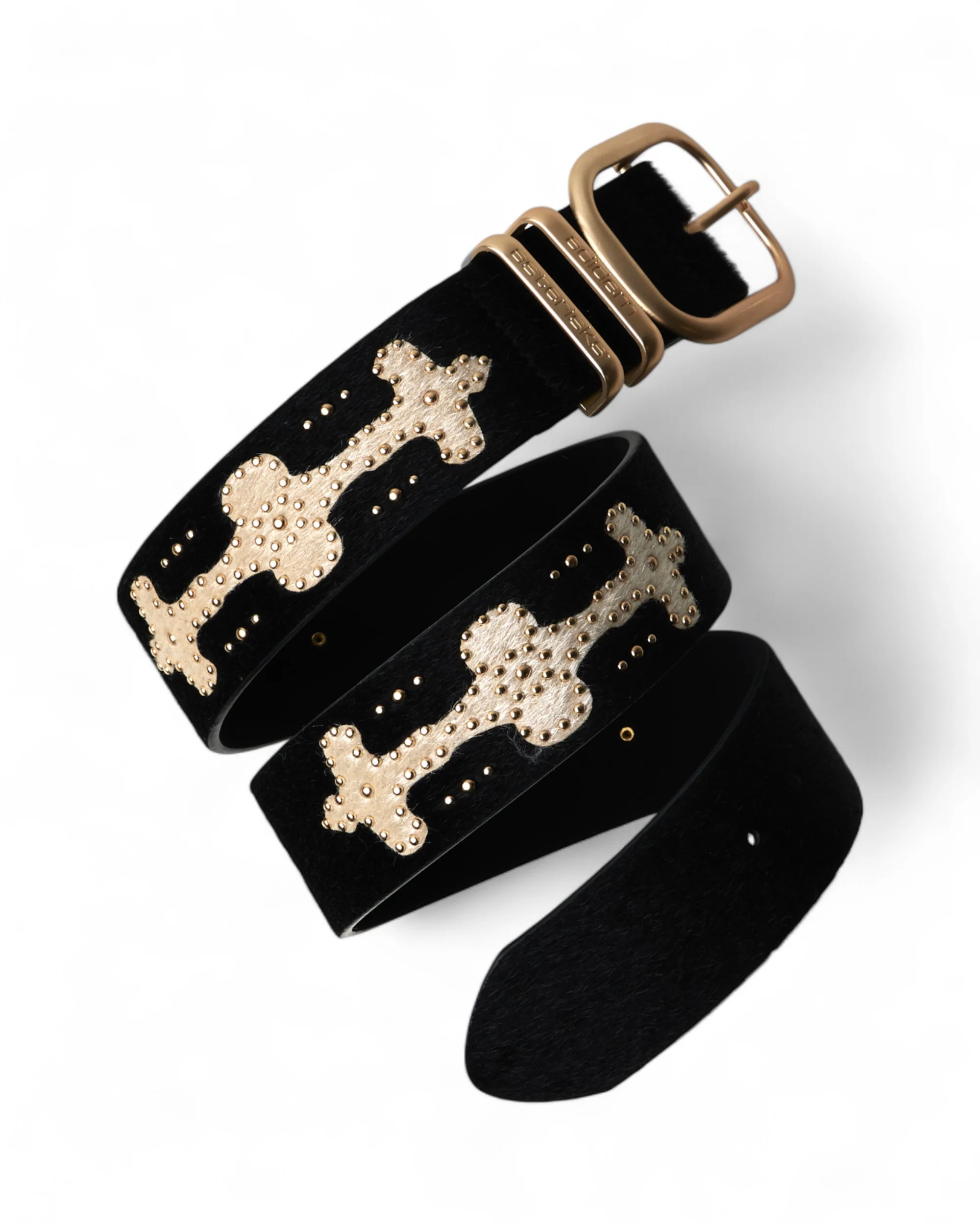 Ponyhair Studded Belt