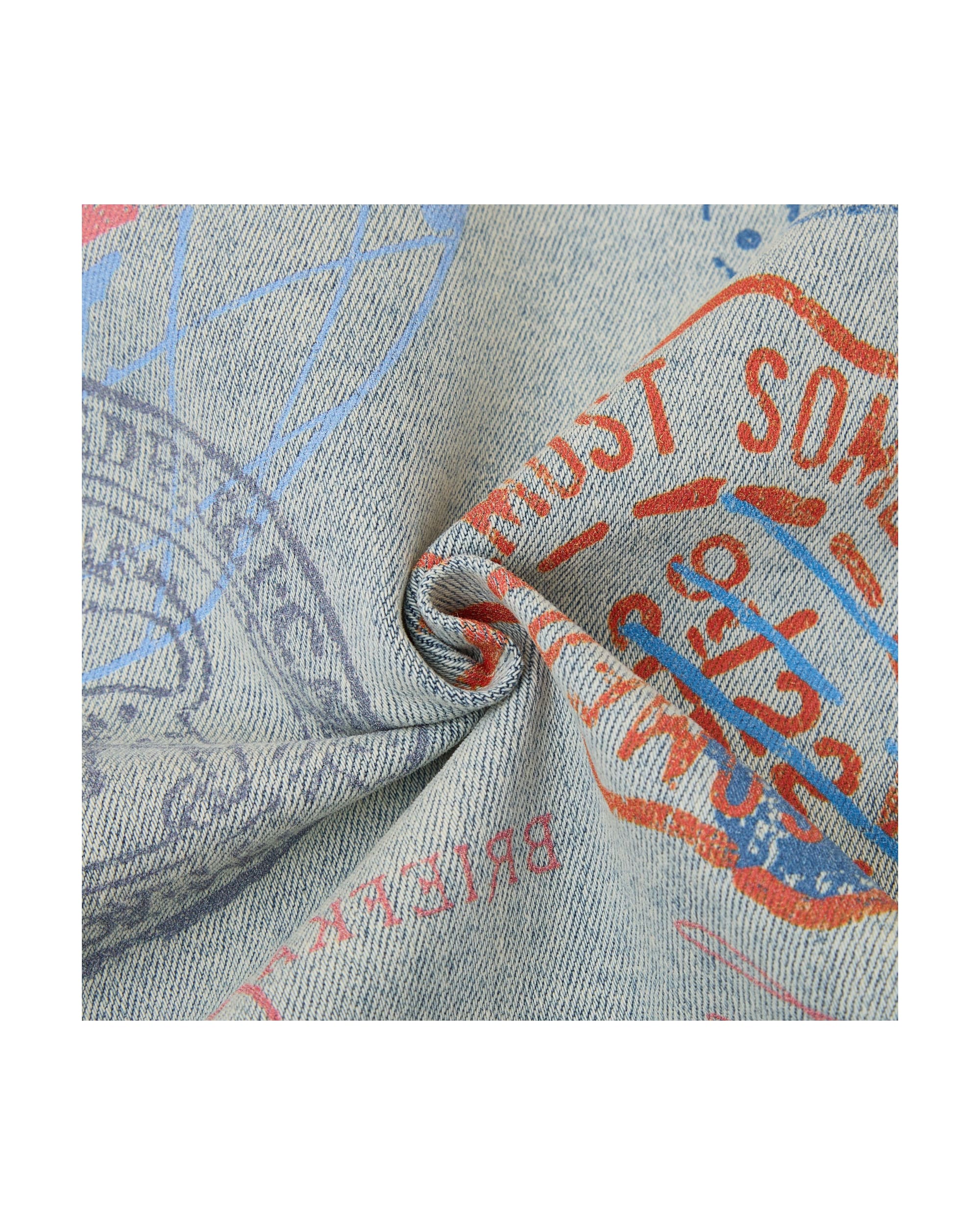 Postcard Denim Jacket - Blue - Image 9