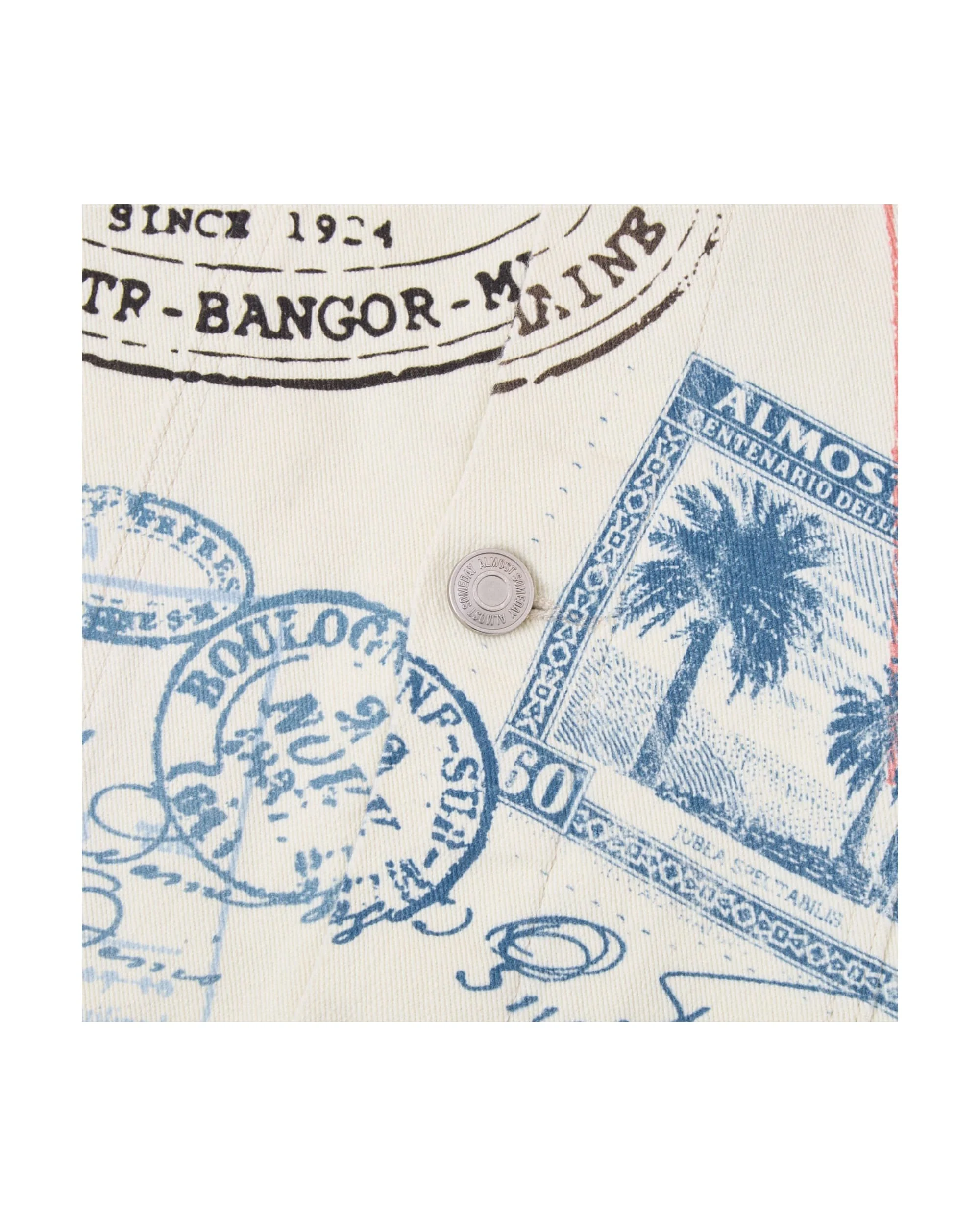 Postcard Denim Jacket - Cream - Image 4