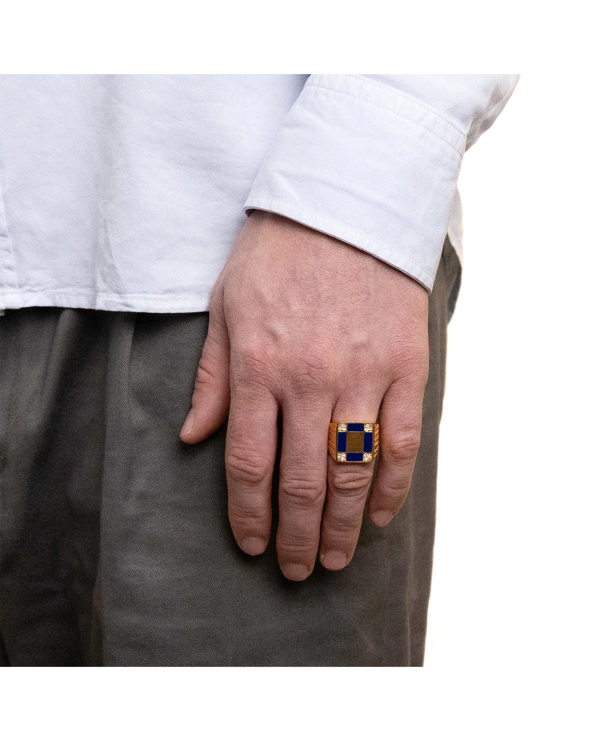 Prelude Signet (14K/Navy/Topaz) - Image 5