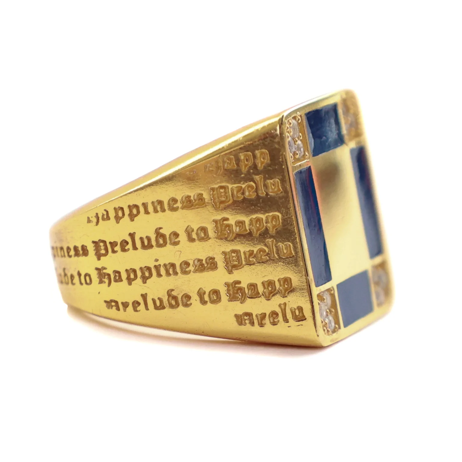Prelude Signet (14K/Navy/Topaz) - Image 9