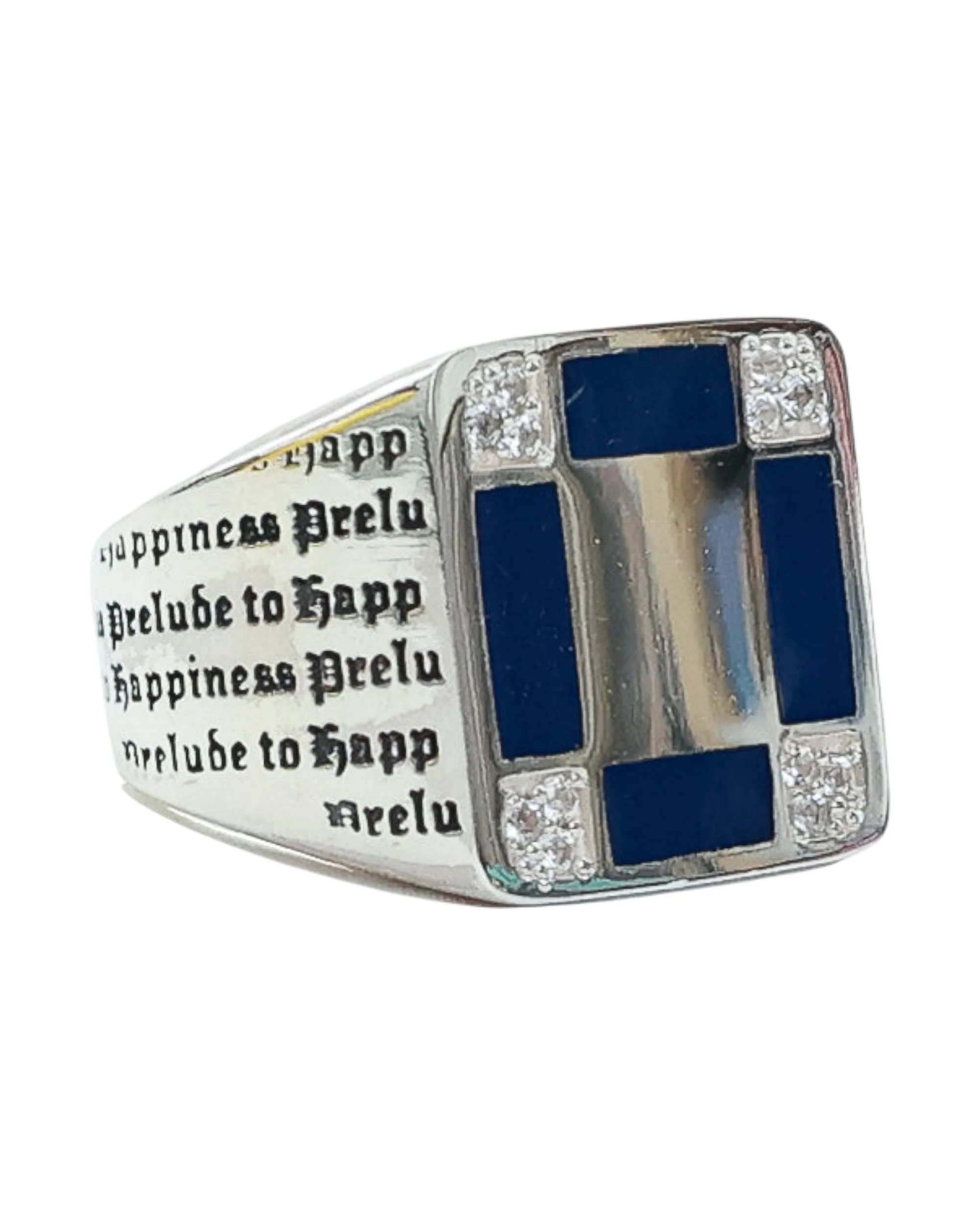 Prelude Signet (Silver/Navy/Topaz)