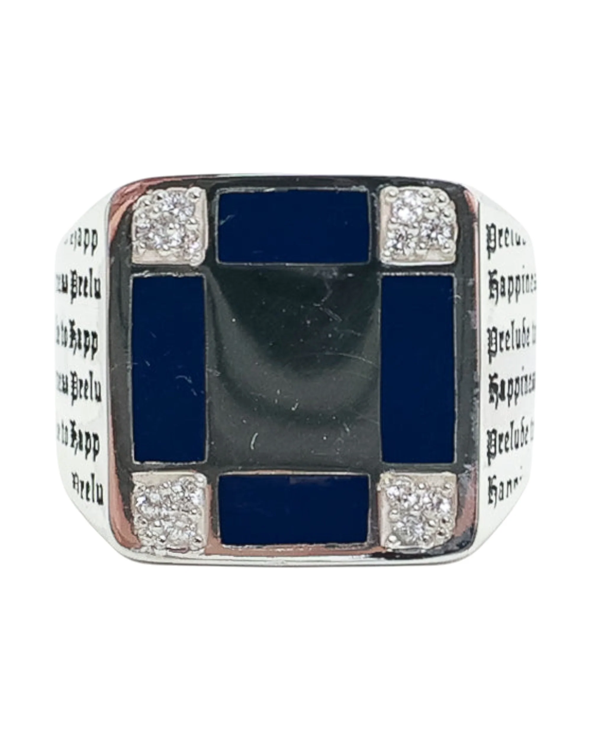 Prelude Signet (Silver/Navy/Topaz) - Image 2