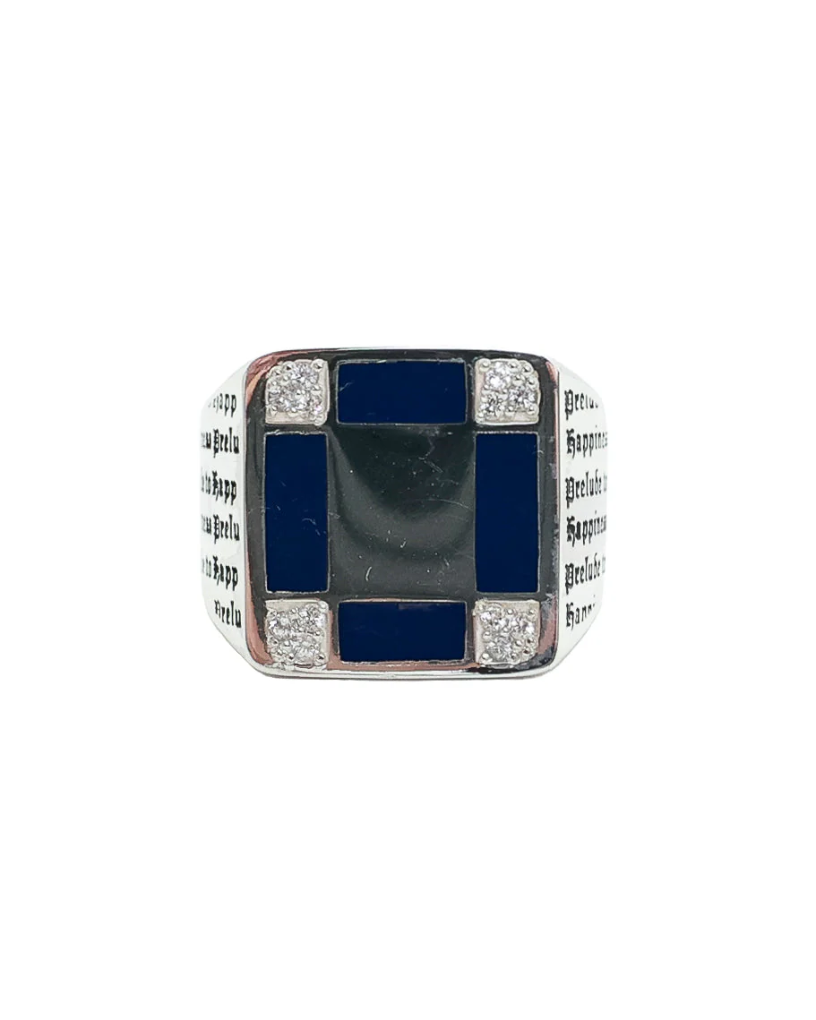 Prelude Signet (Silver/Navy/Topaz) - Image 8