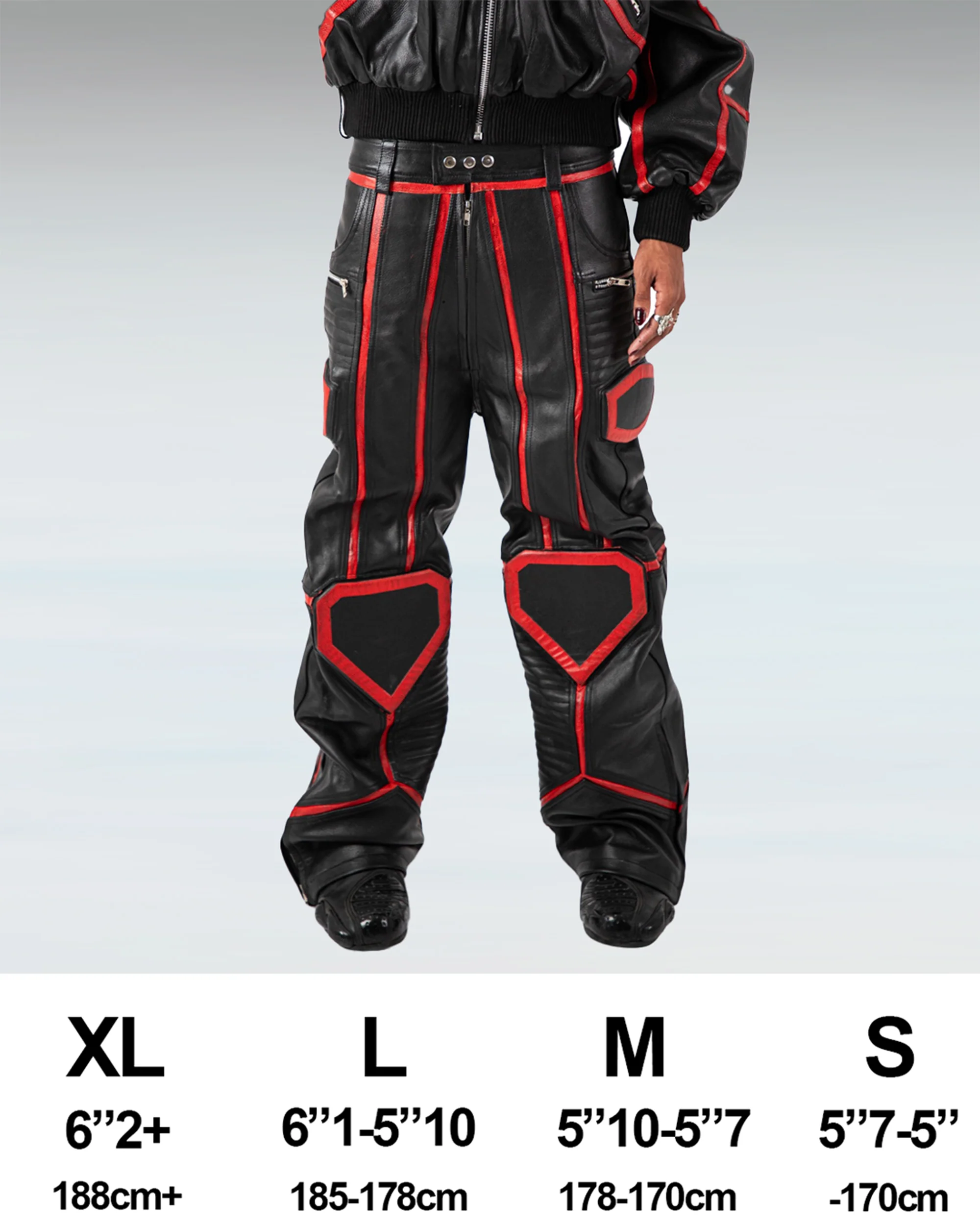 "PRYZM" MOTO PANTS - BLACK/RED - Image 6