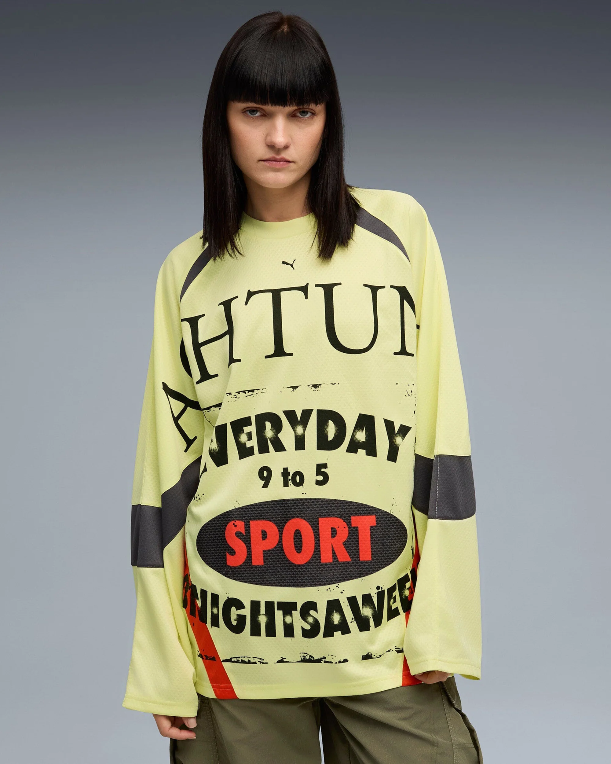 PUMA NINE TO FIVE LS JERSEY GOLD MOON - Image 2