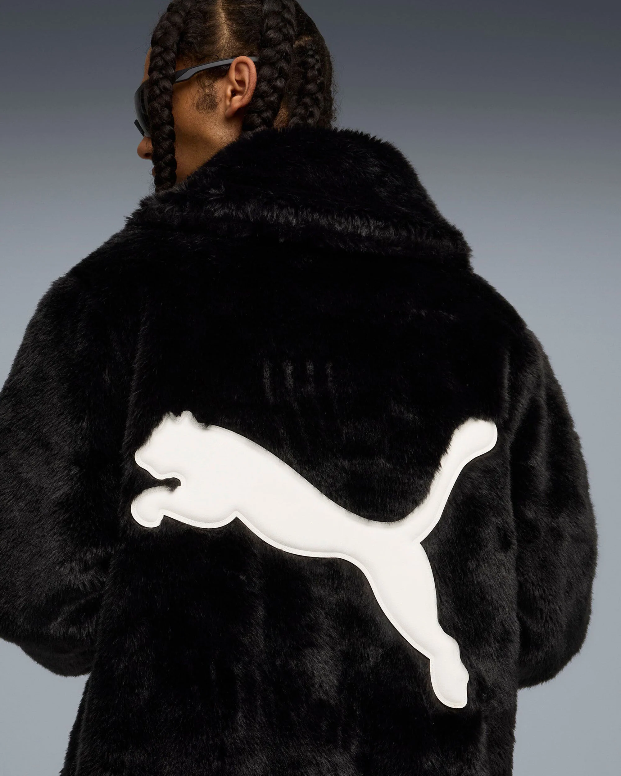 PUMA X A$AP ROCKY FLACKO FUR COAT BLACK - Image 4