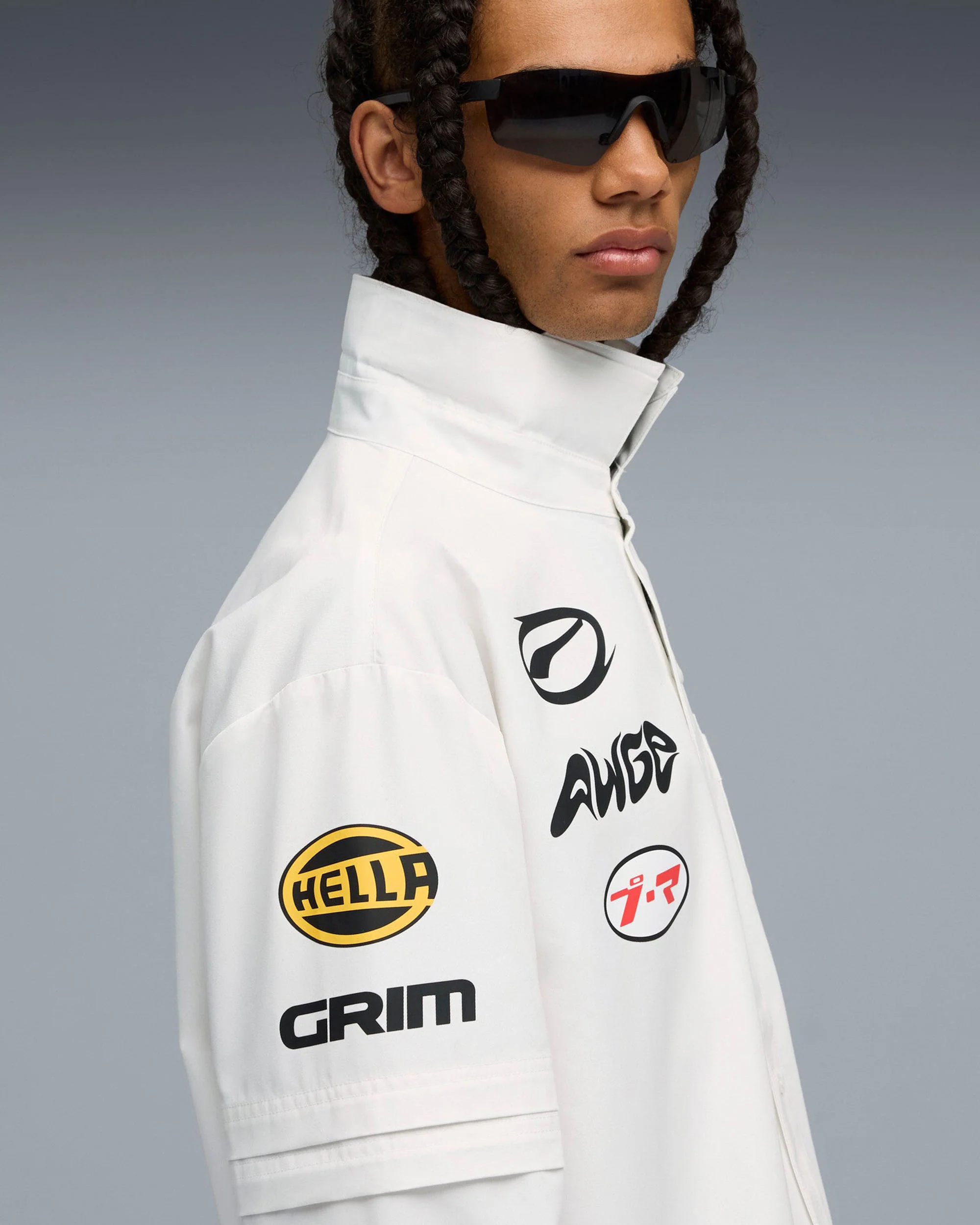 PUMA X A$AP ROCKY LAYERED PIT CREW BUTTON DOWN WHITE - Image 4