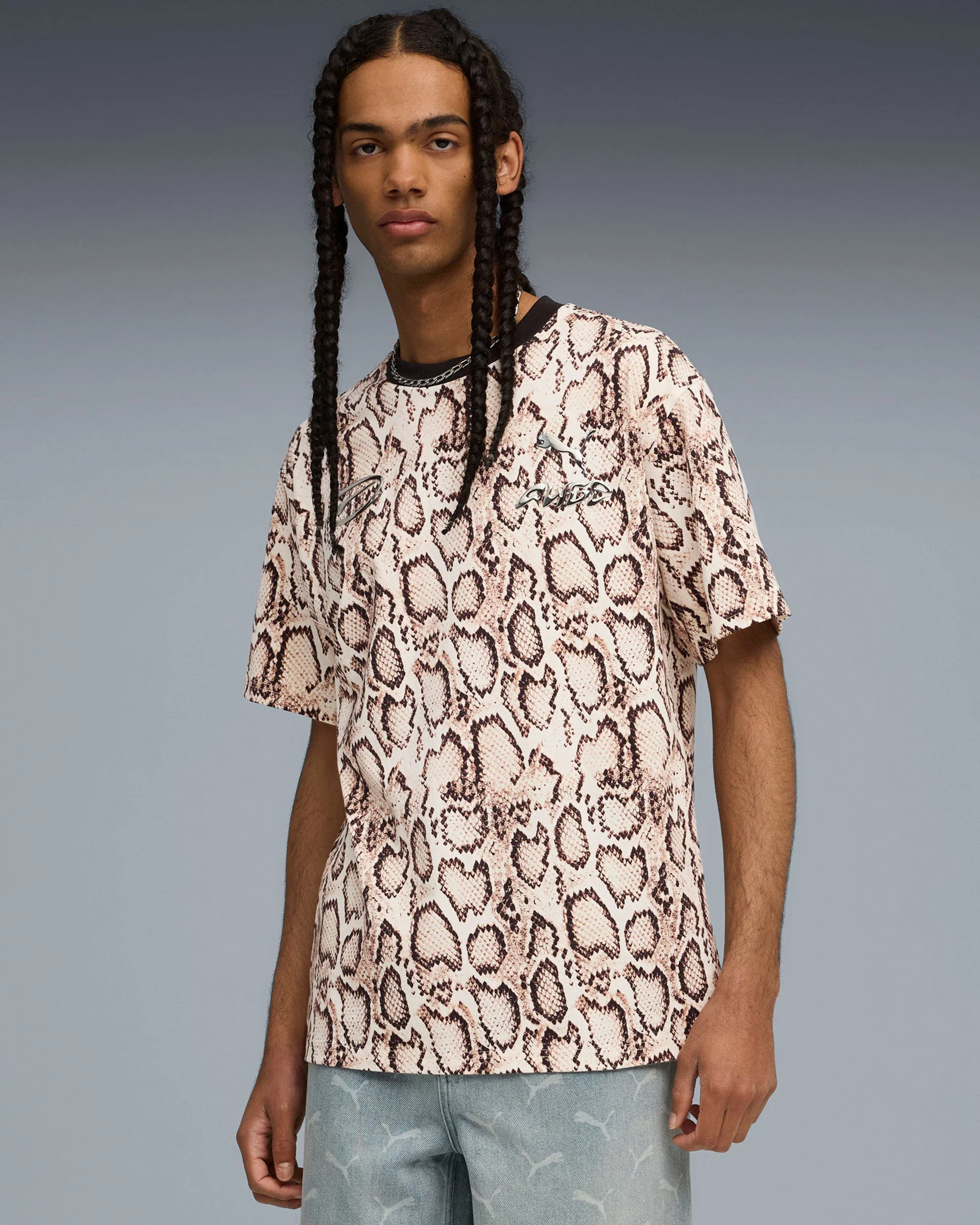 PUMA X A$AP ROCKY SNAKESKIN TEE IVORY - Image 2