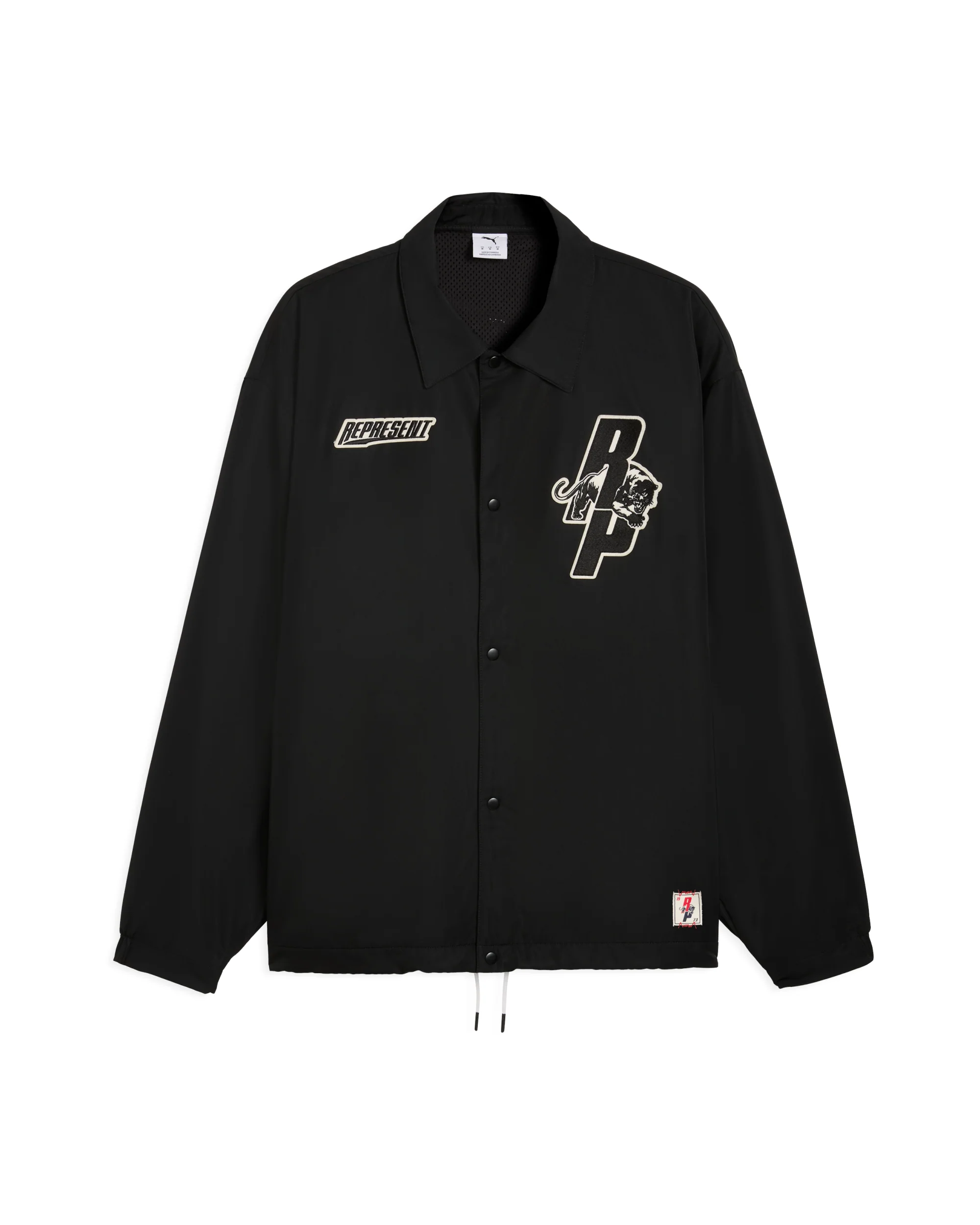 PUMA x REPRESENT COACHES JACKET BLACK