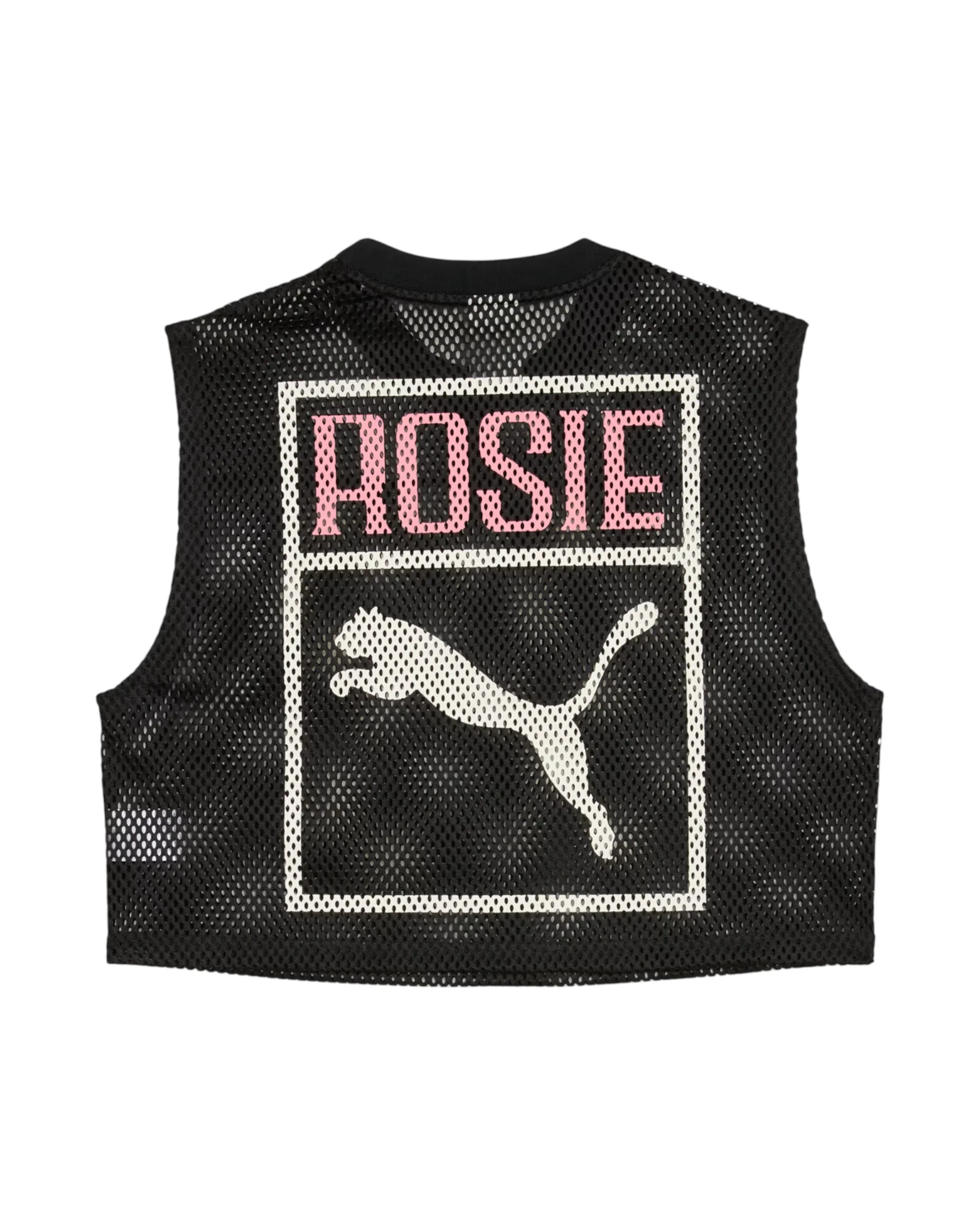 PUMA X ROSE RELAXED MESH TOP BLACK - Image 3