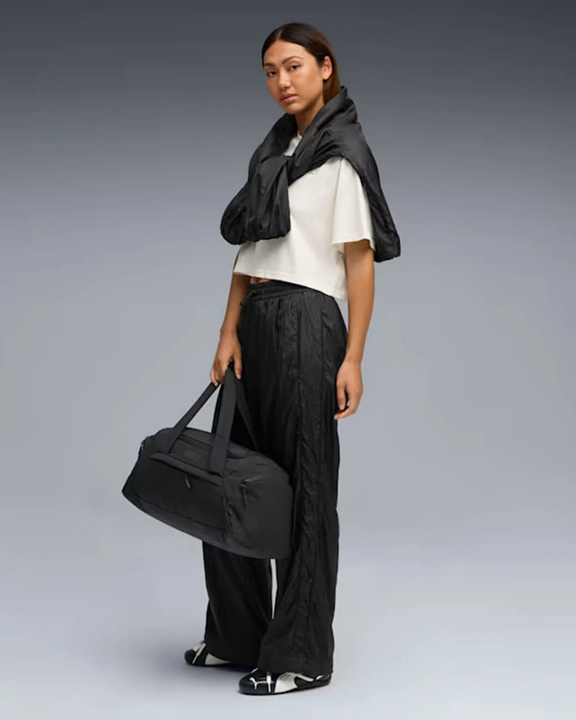 PUMA X ROSE T7 RELAXED TRACK PANTS BLACK - Image 2