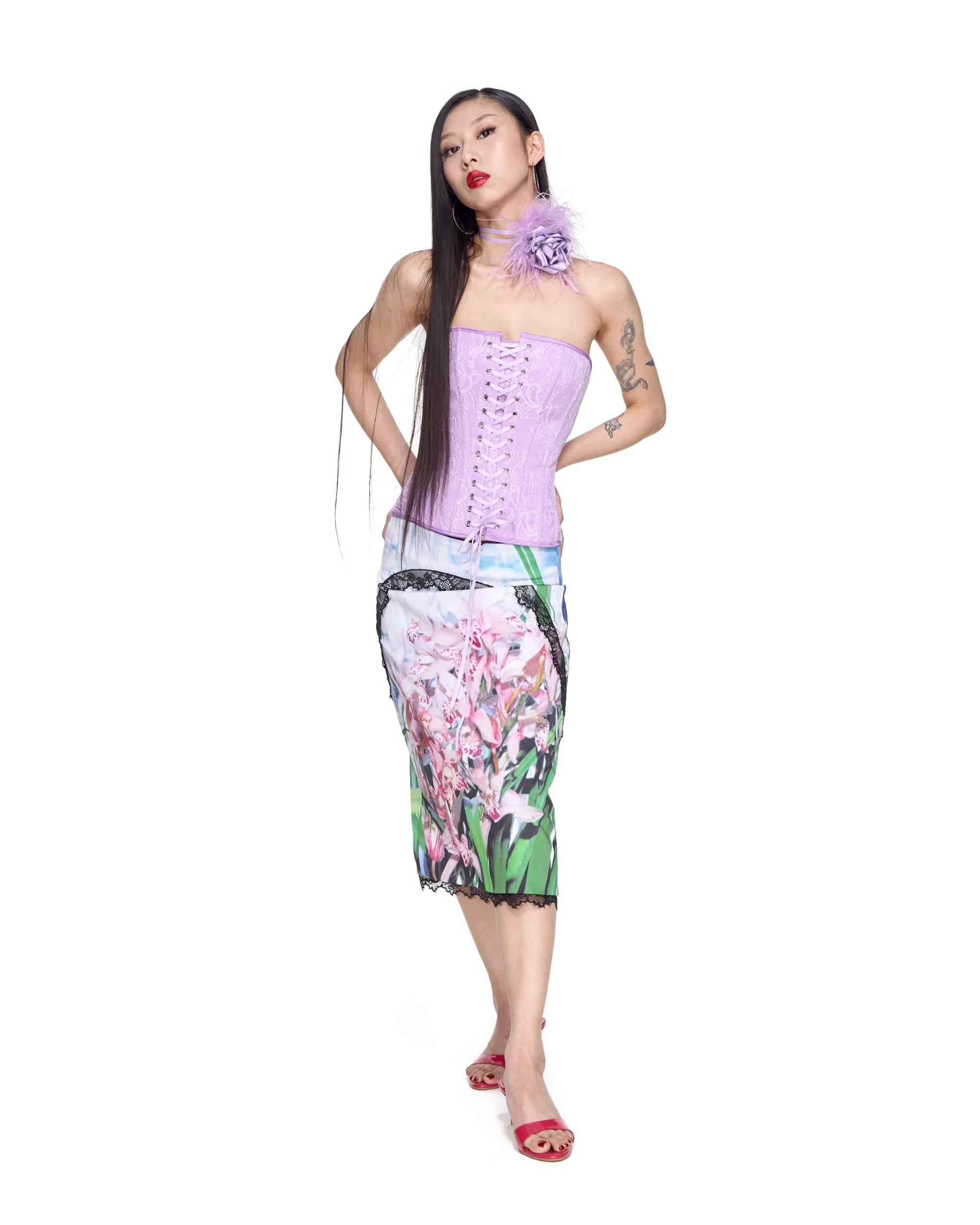 Purple Lace Corset - Image 11