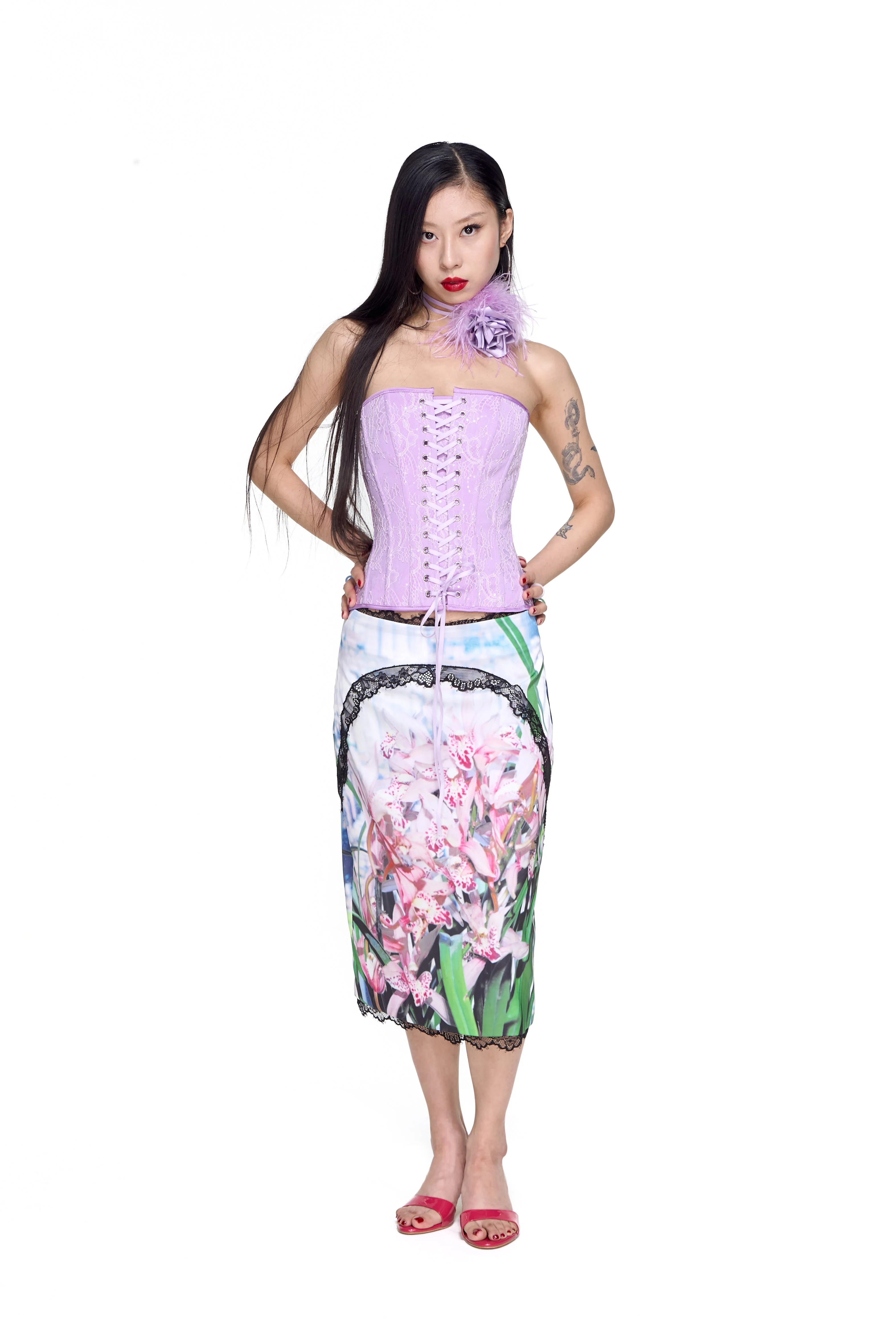 Purple Lace Corset - Image 19