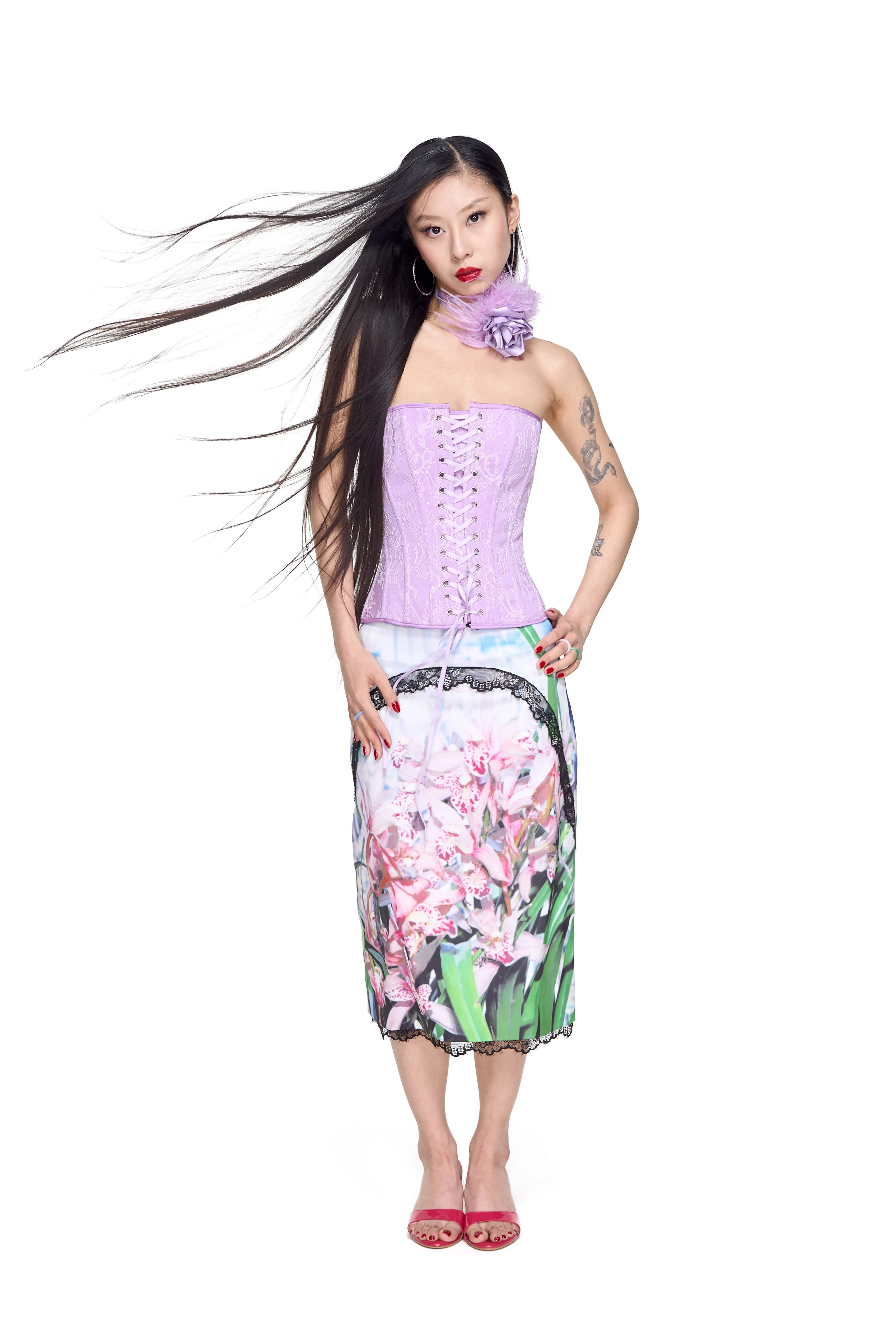 Purple Lace Corset - Image 20