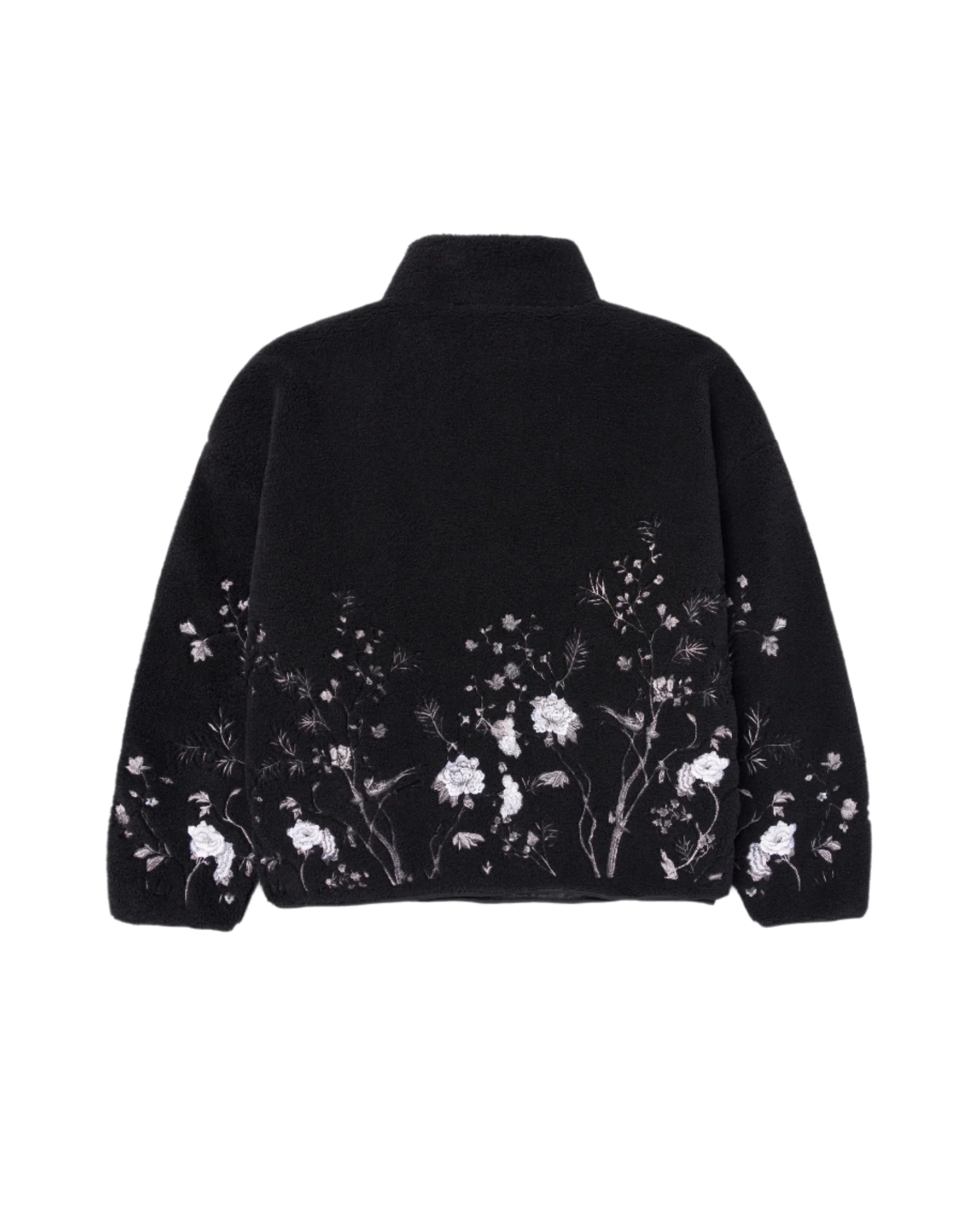 QUARTER ZIP SHERPA PULLOVER - BLACK - Image 3