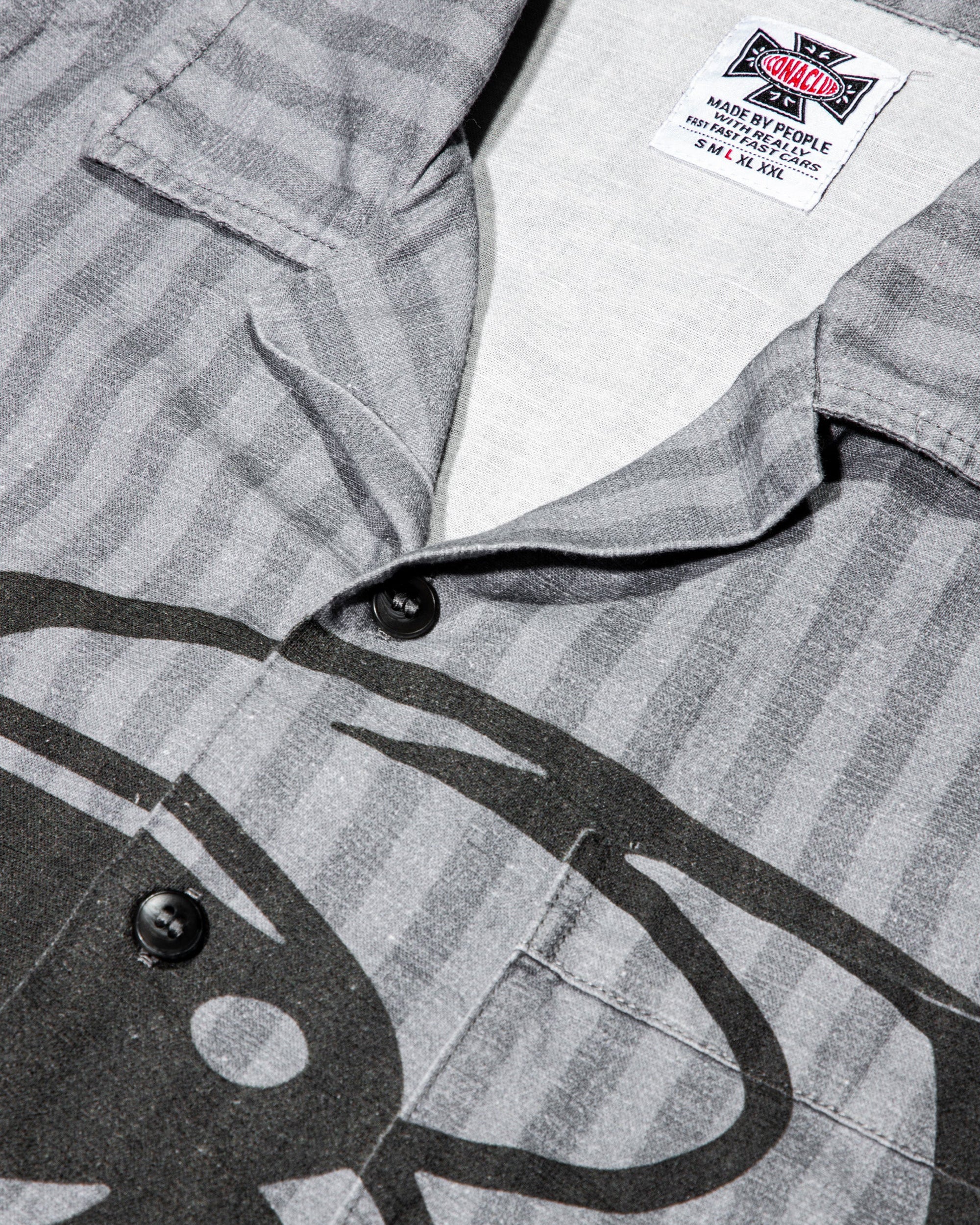 Racers Button Up Gray - Image 3