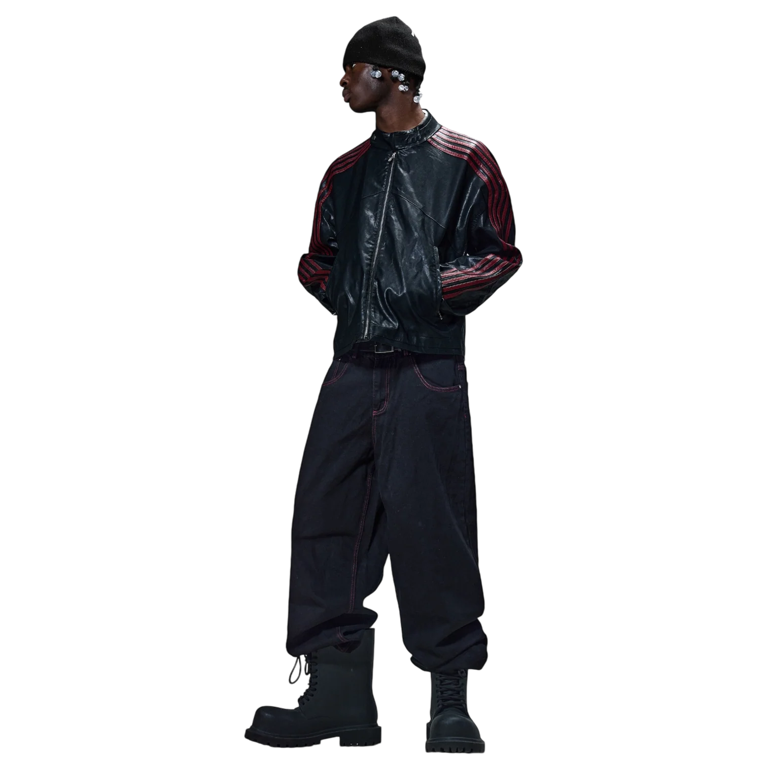 RACING JACKET (BLACK/RED) - Image 15