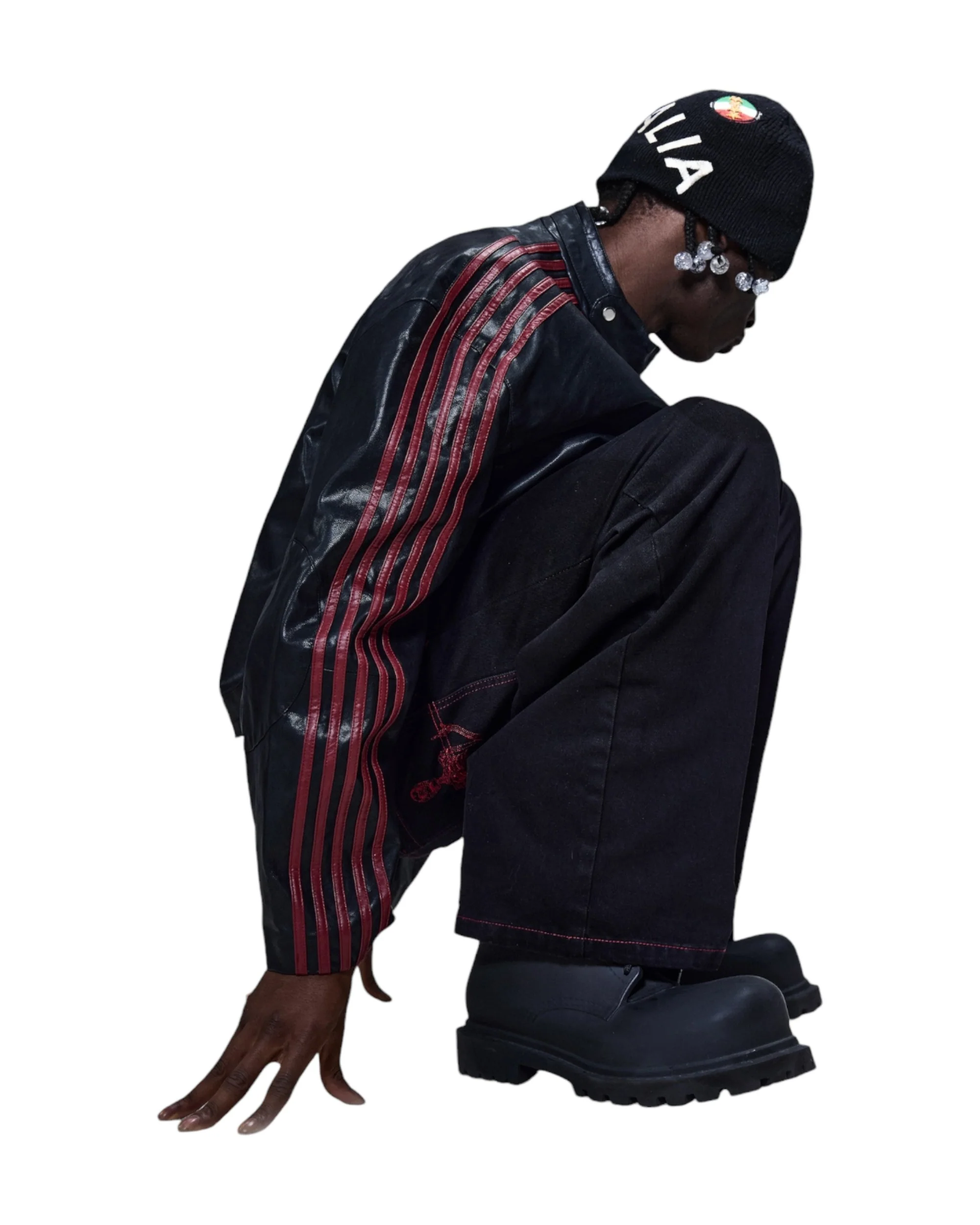 RACING JACKET (BLACK/RED) - Image 6