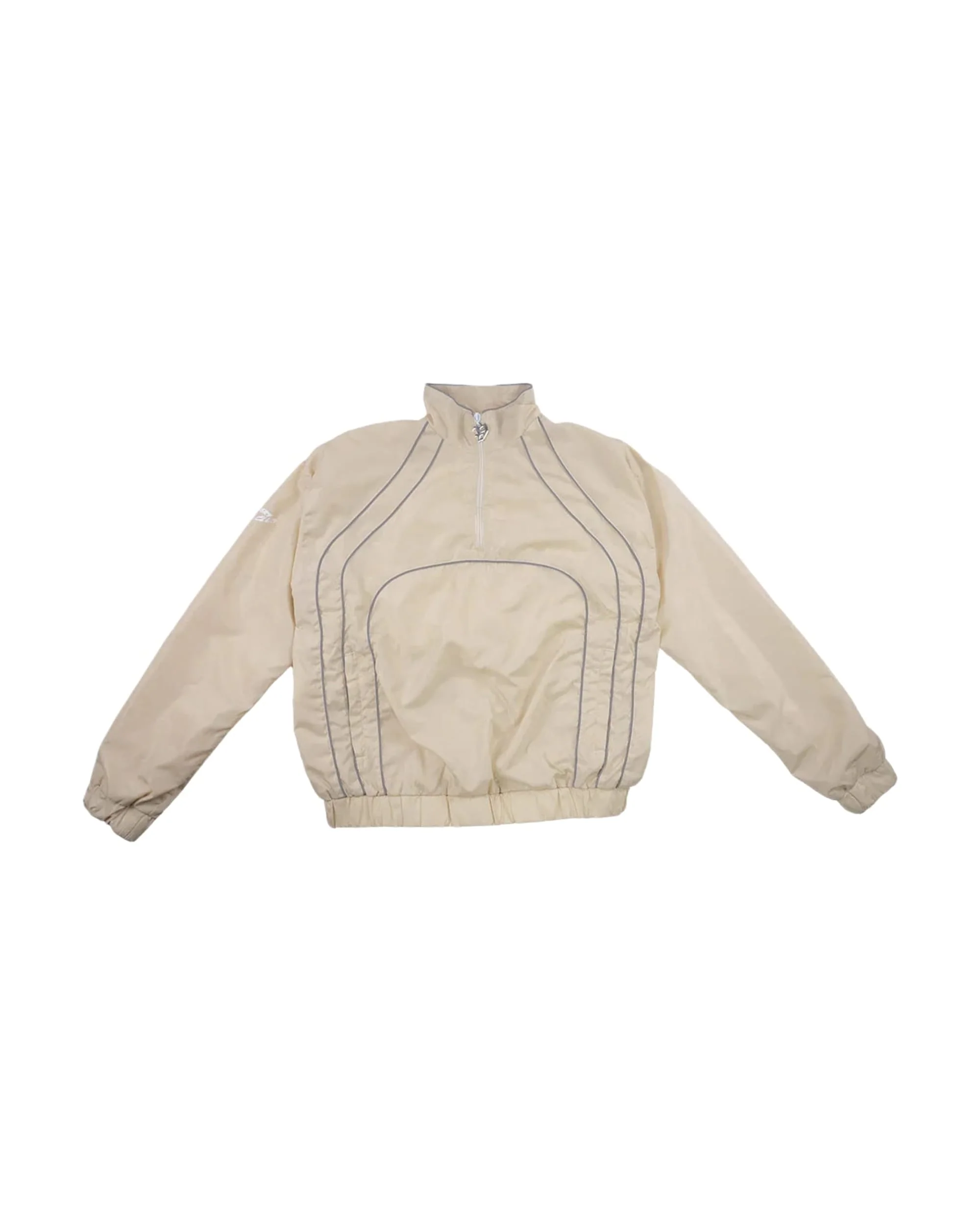 “RADIANT AURA” NYLON TRACK JACKET (SAND)