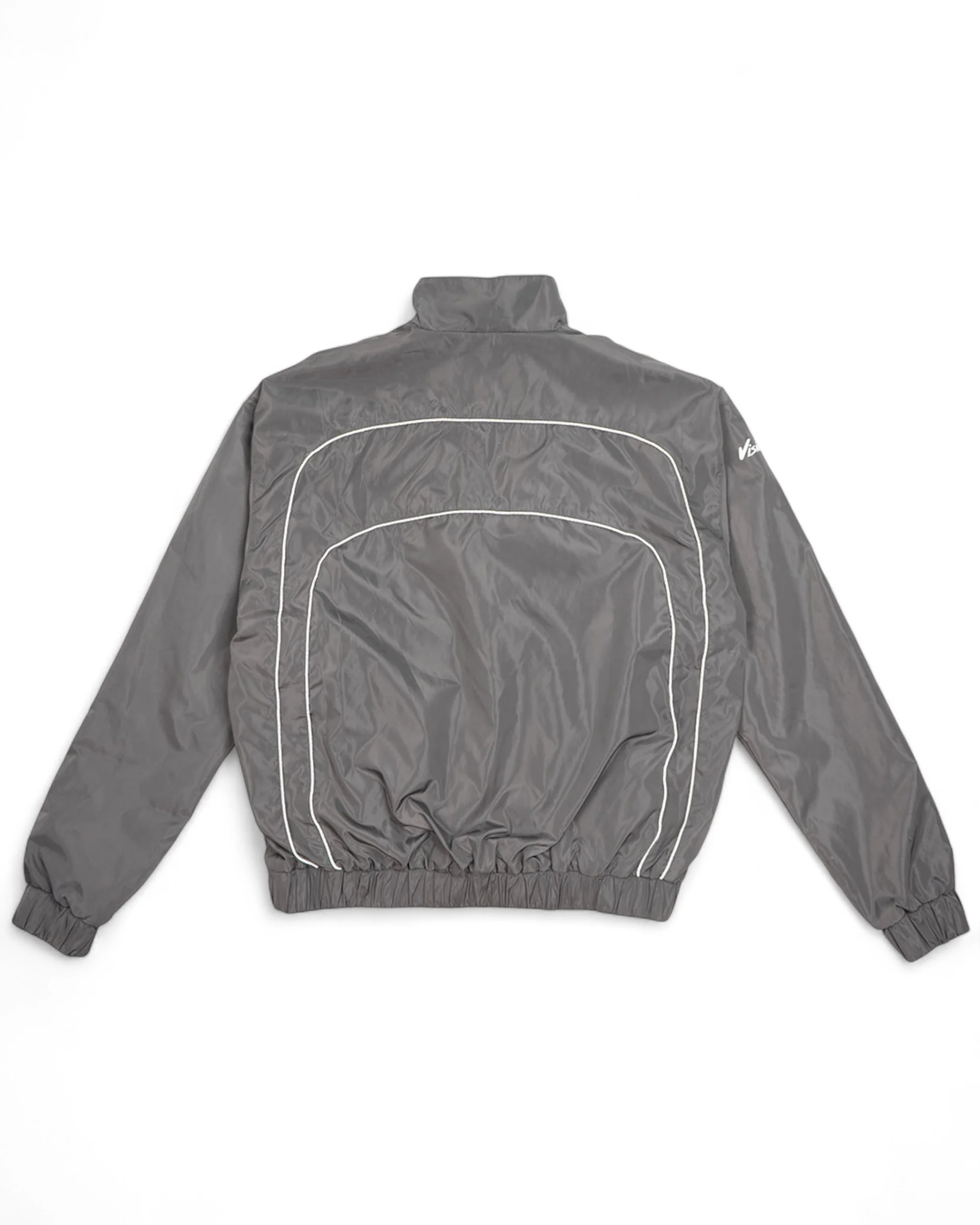 “RADIANT AURA” NYLON TRACK JACKET ( SHADOW GREY) - Image 3