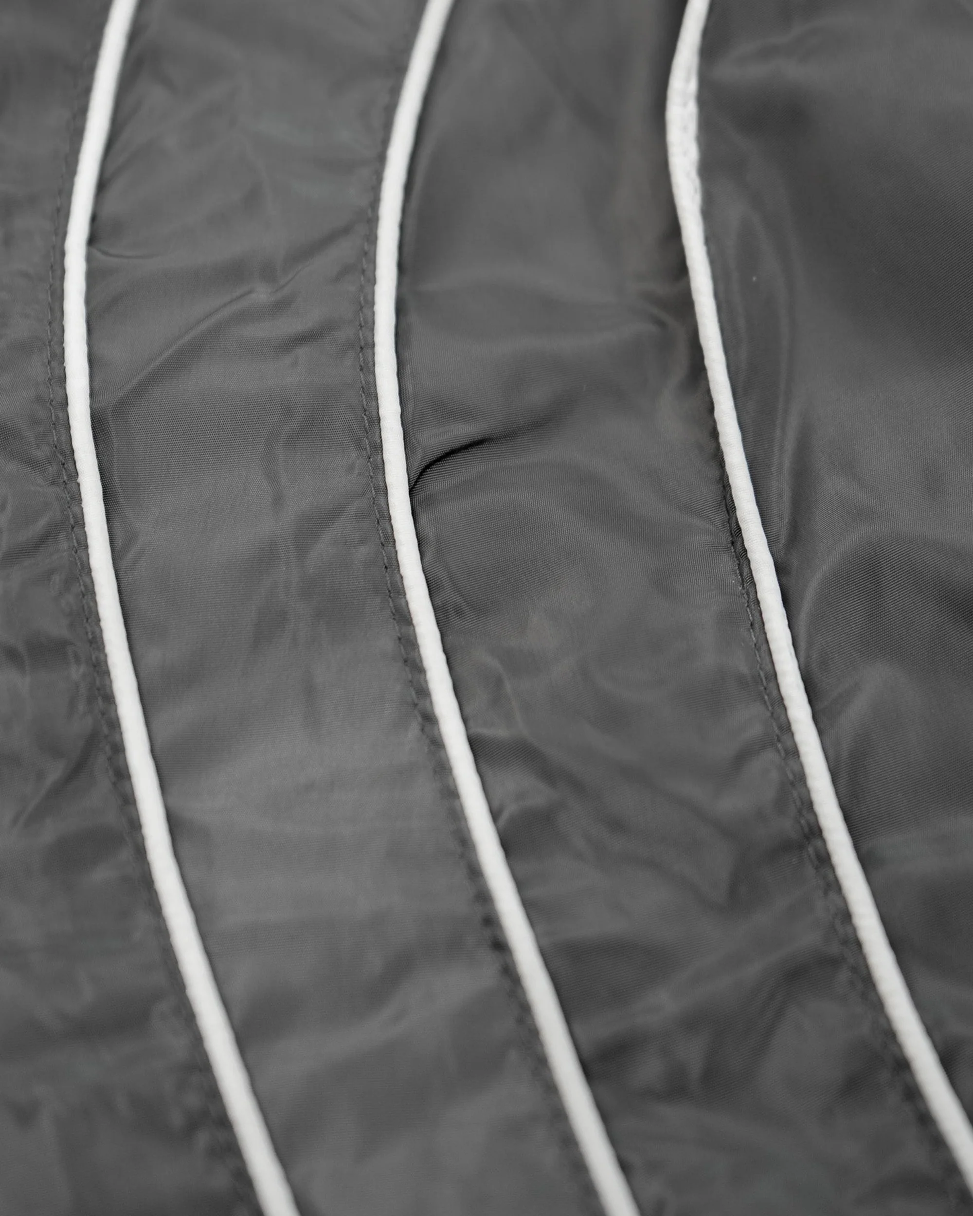 “RADIANT AURA” NYLON TRACK JACKET ( SHADOW GREY) - Image 7