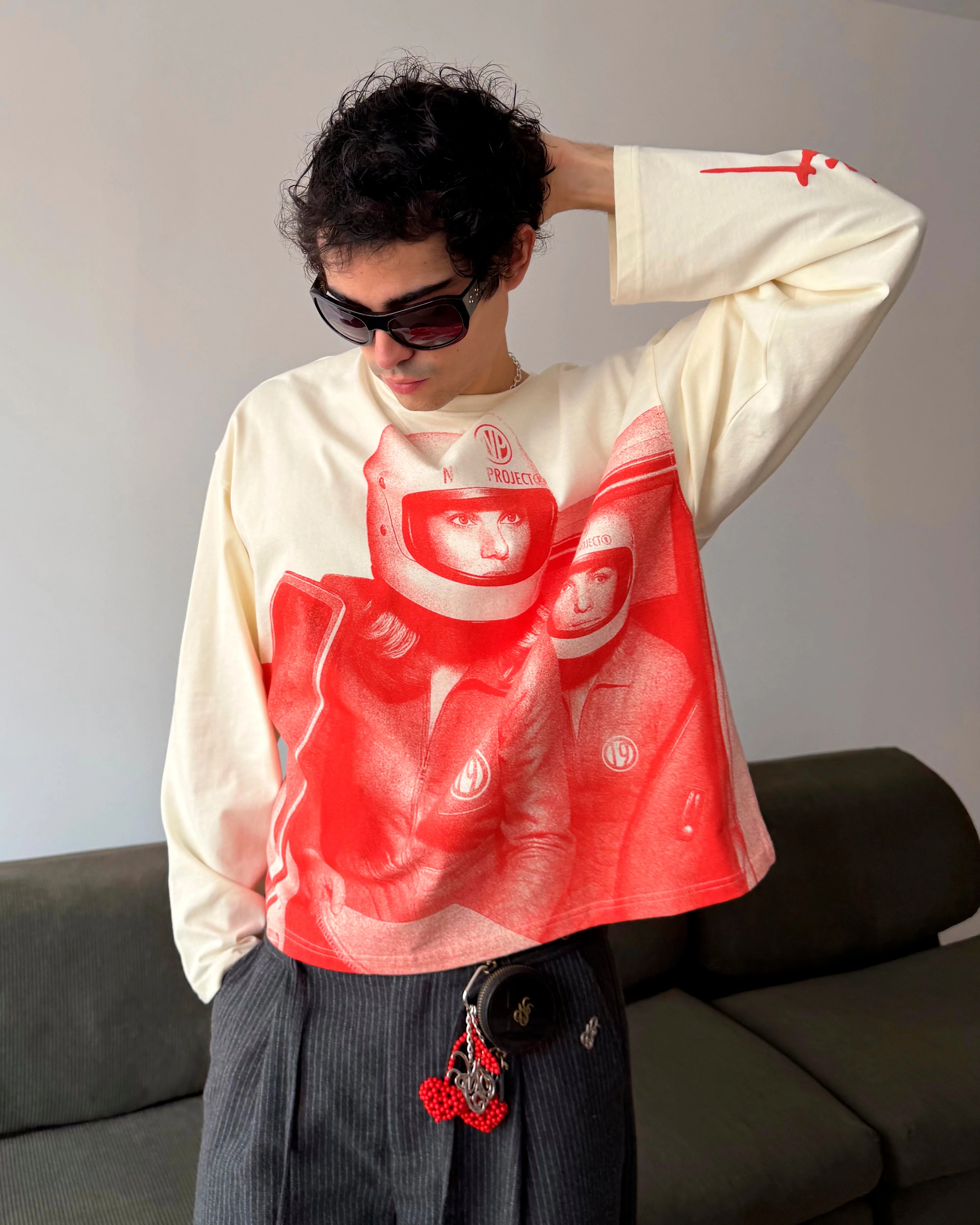 Rally Long-Sleeve Tee Red - Image 14
