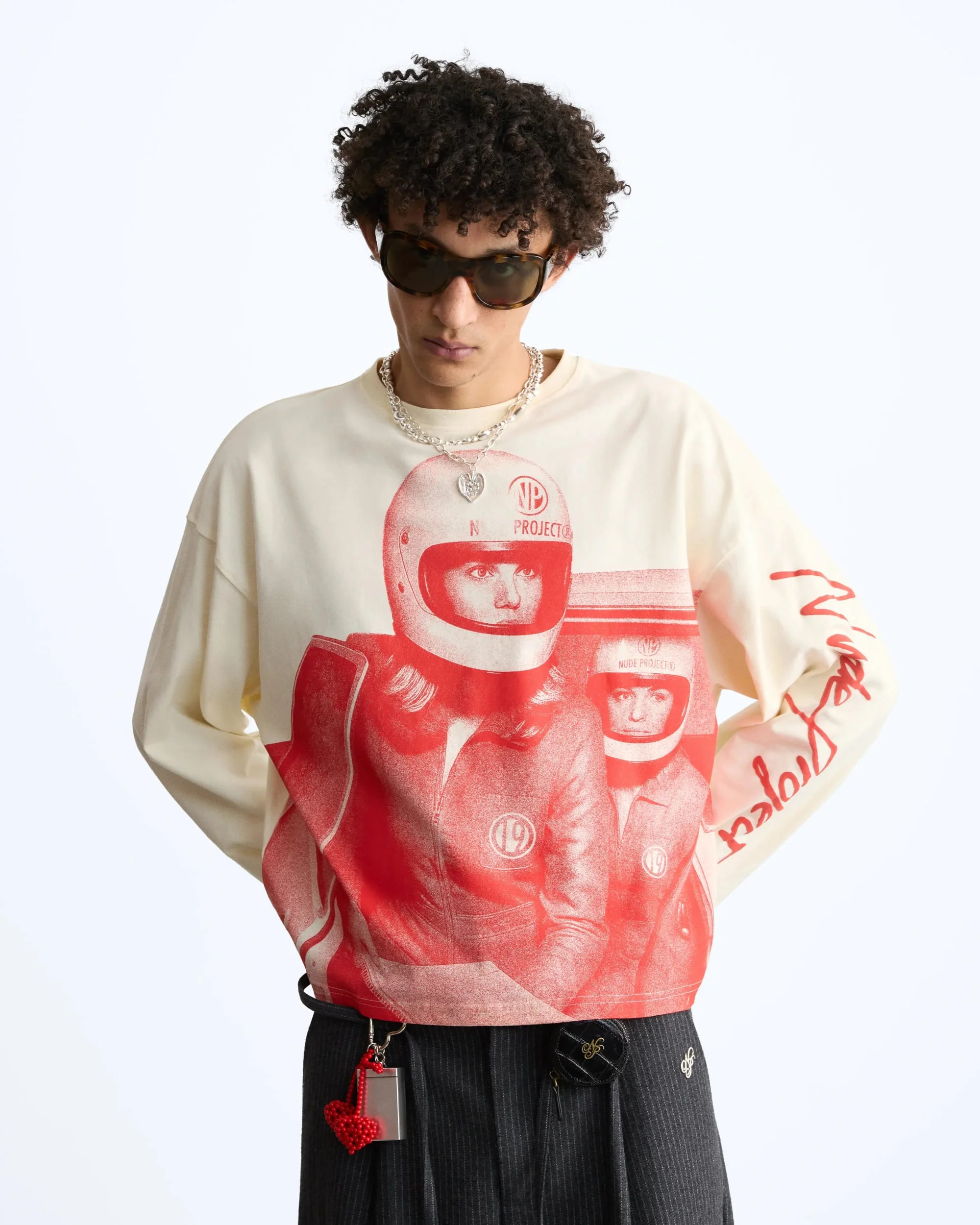 Rally Long-Sleeve Tee Red - Image 3