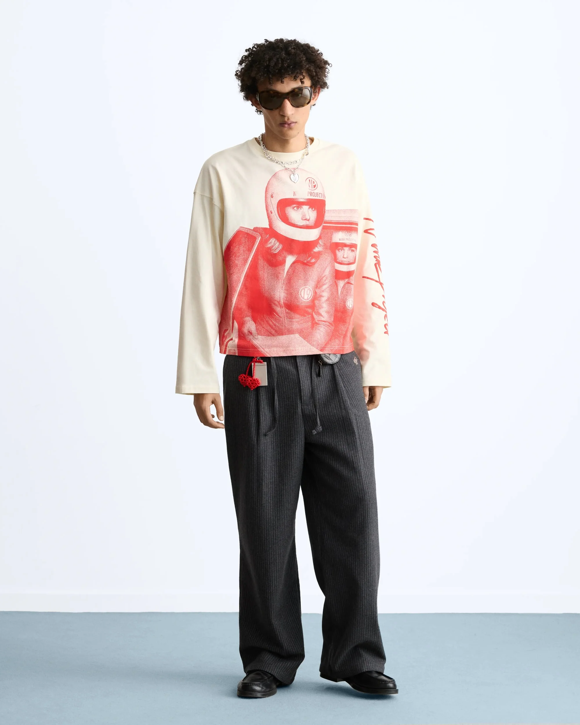 Rally Long-Sleeve Tee Red - Image 4