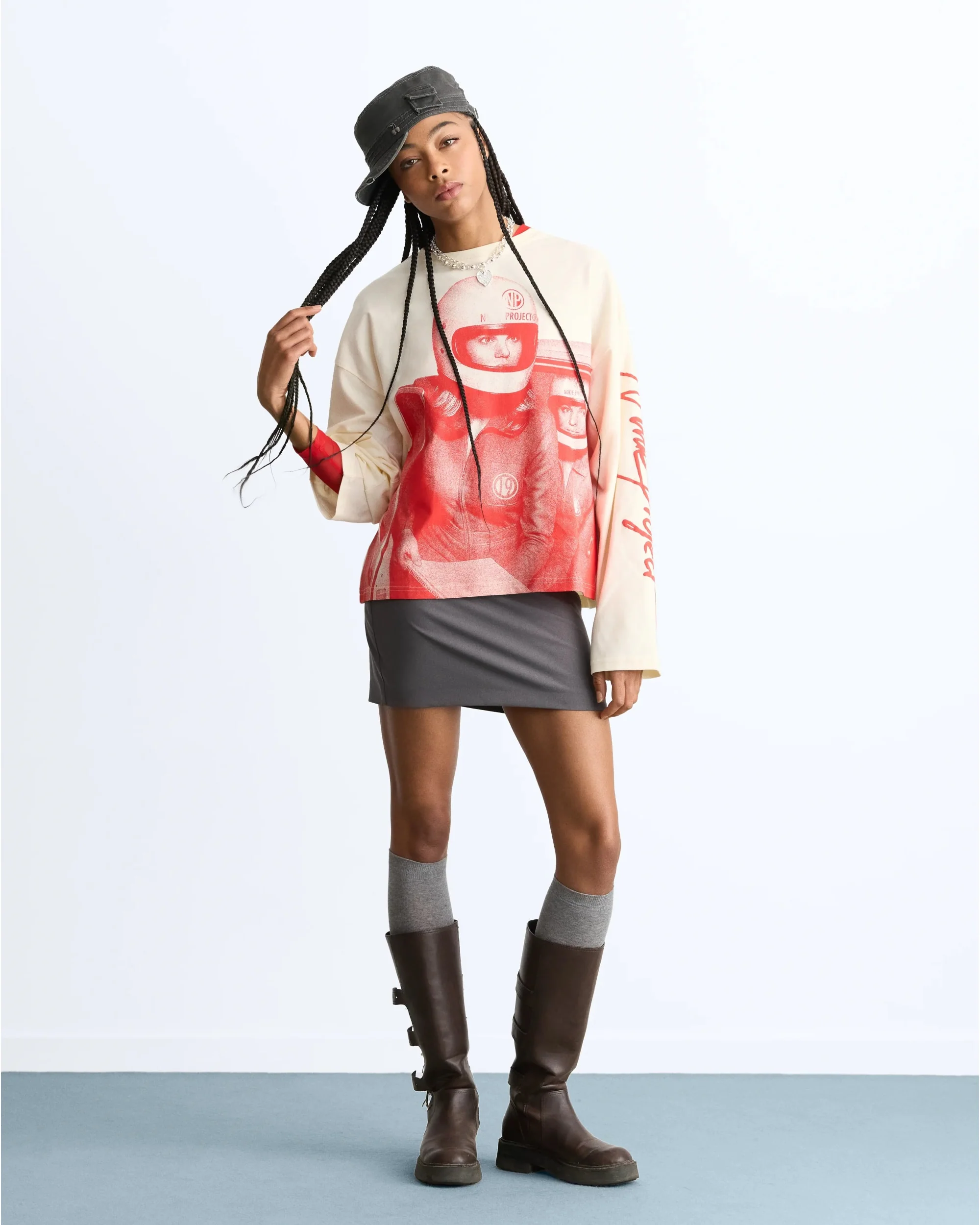 Rally Long-Sleeve Tee Red - Image 5