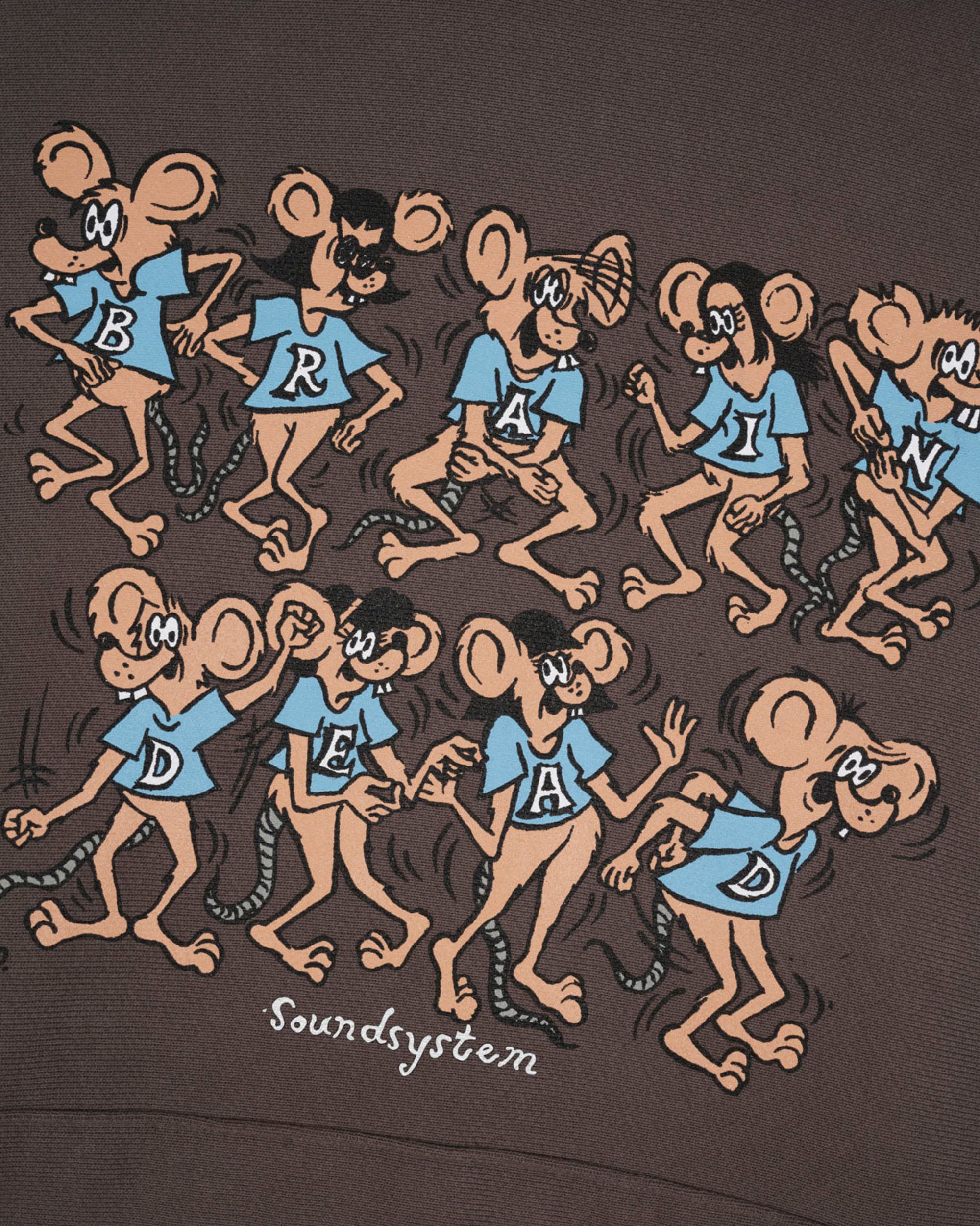 Rat Dance Soundsystem Hoodie - Clay - Image 3