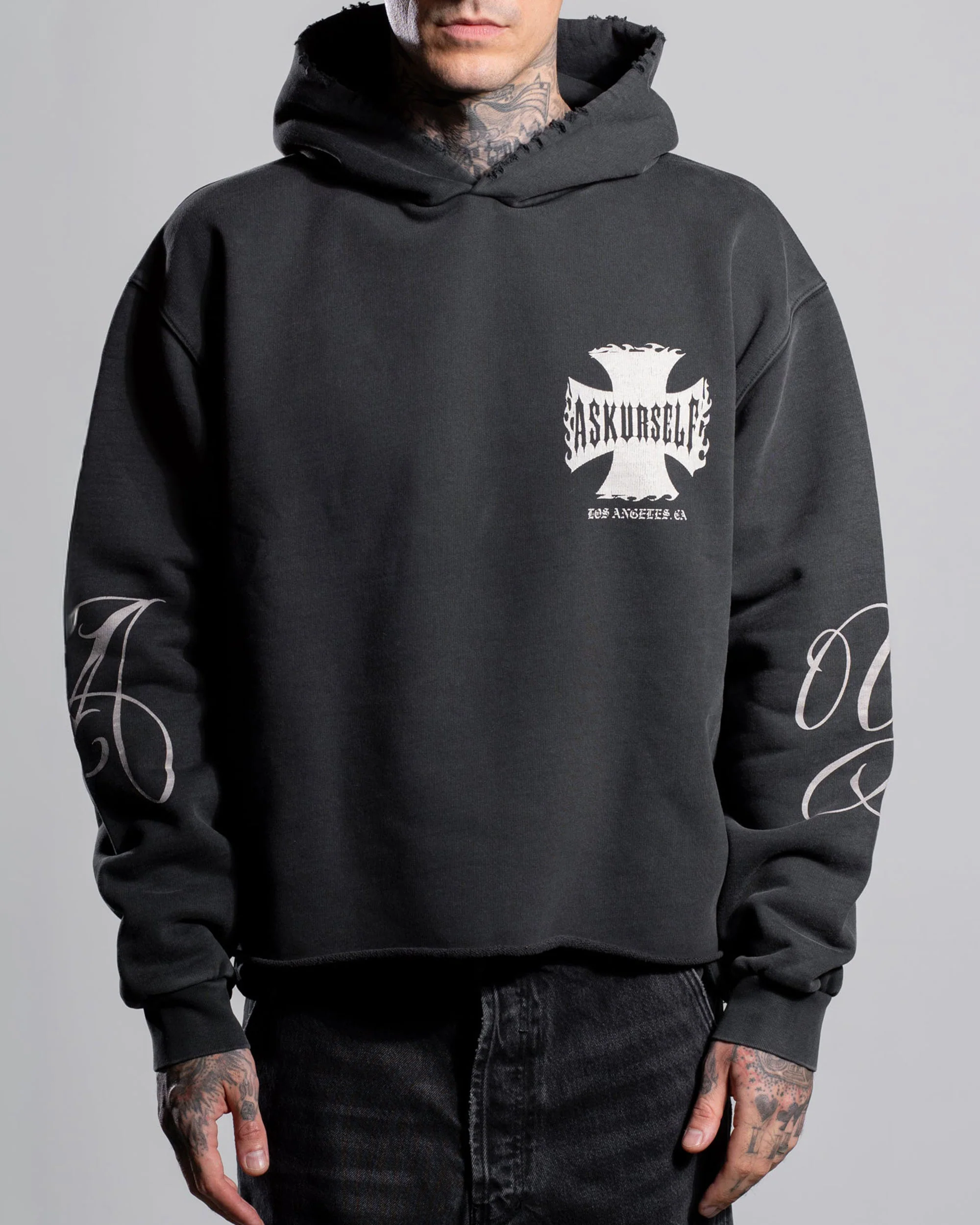 RAW AY CROSS HOODIE - Image 2