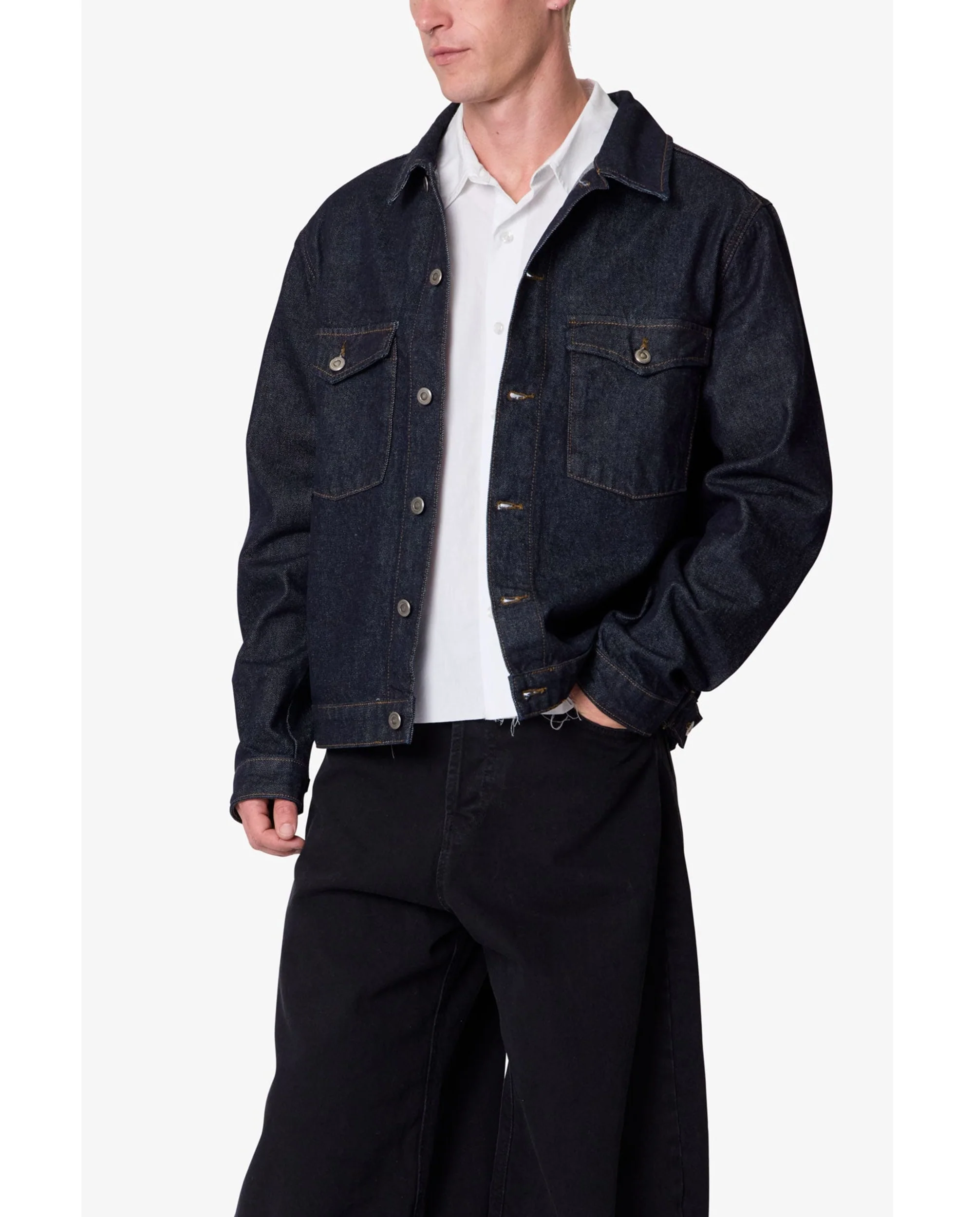 Raw Denim Jacket - Raw Blue - Image 3