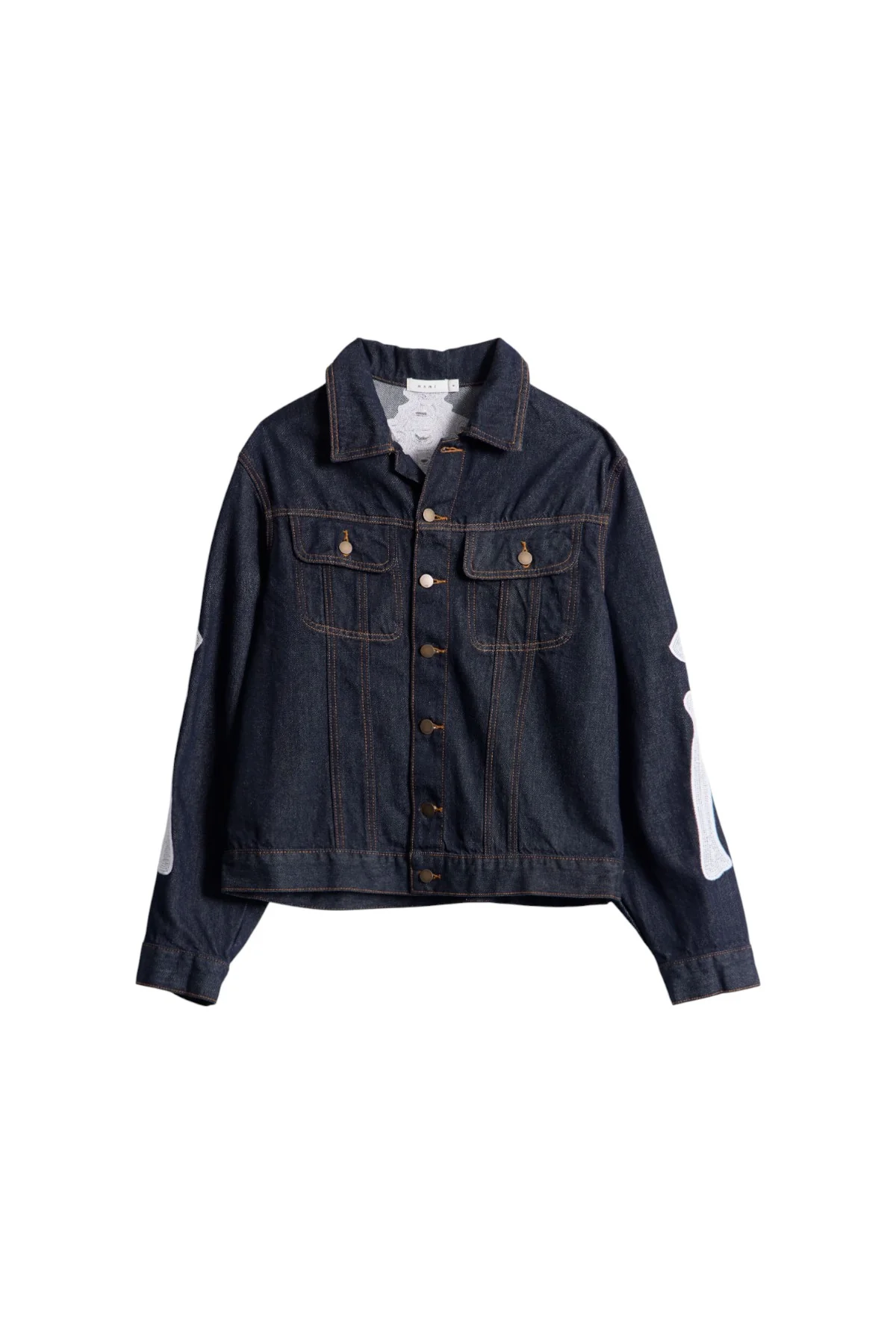 Raw Skeleton Trucker Jacket - Rinsed Indigo